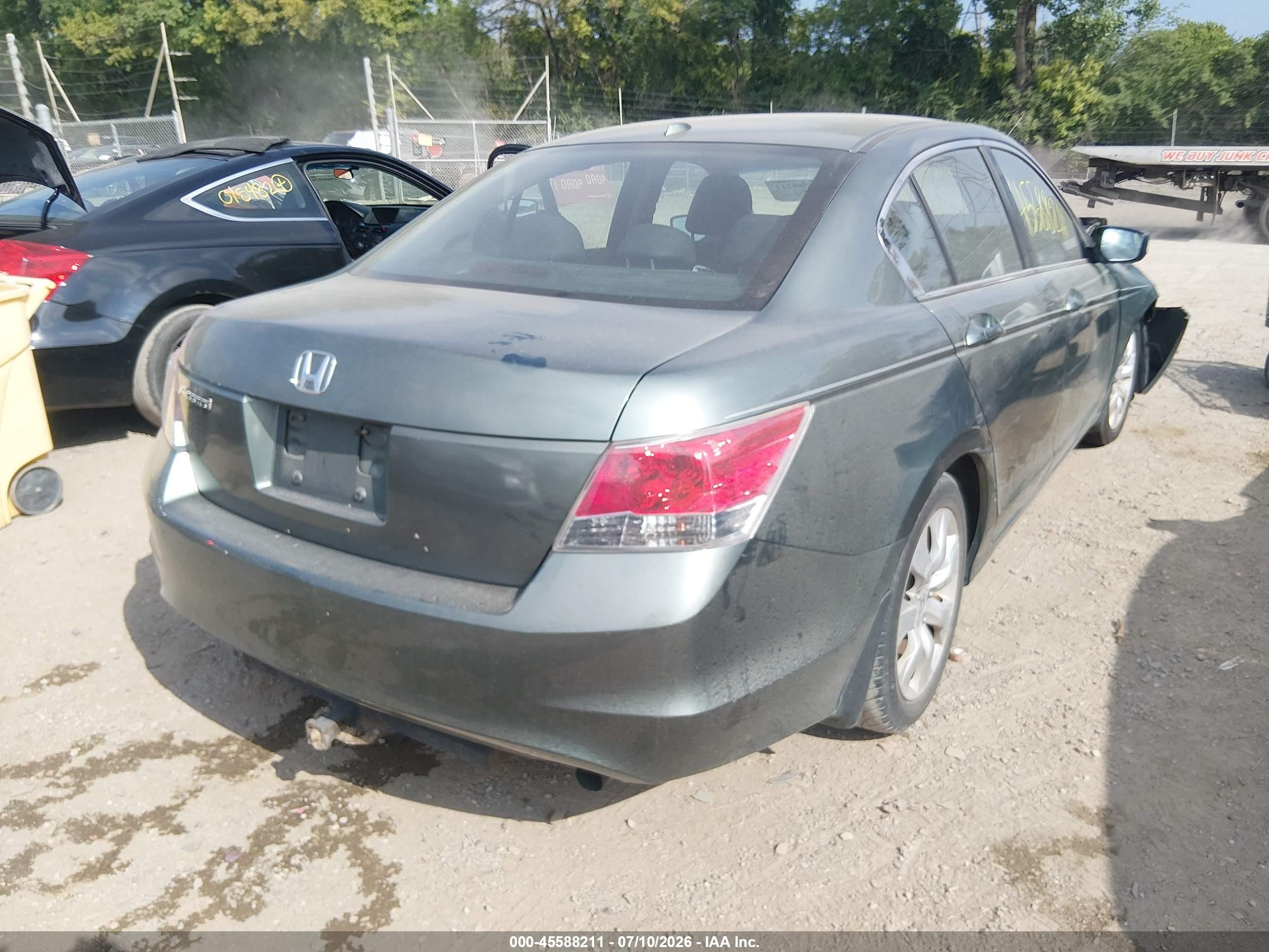 2009 Honda Accord 2.4 Ex-l Green vin: 1HGCP26849A006989