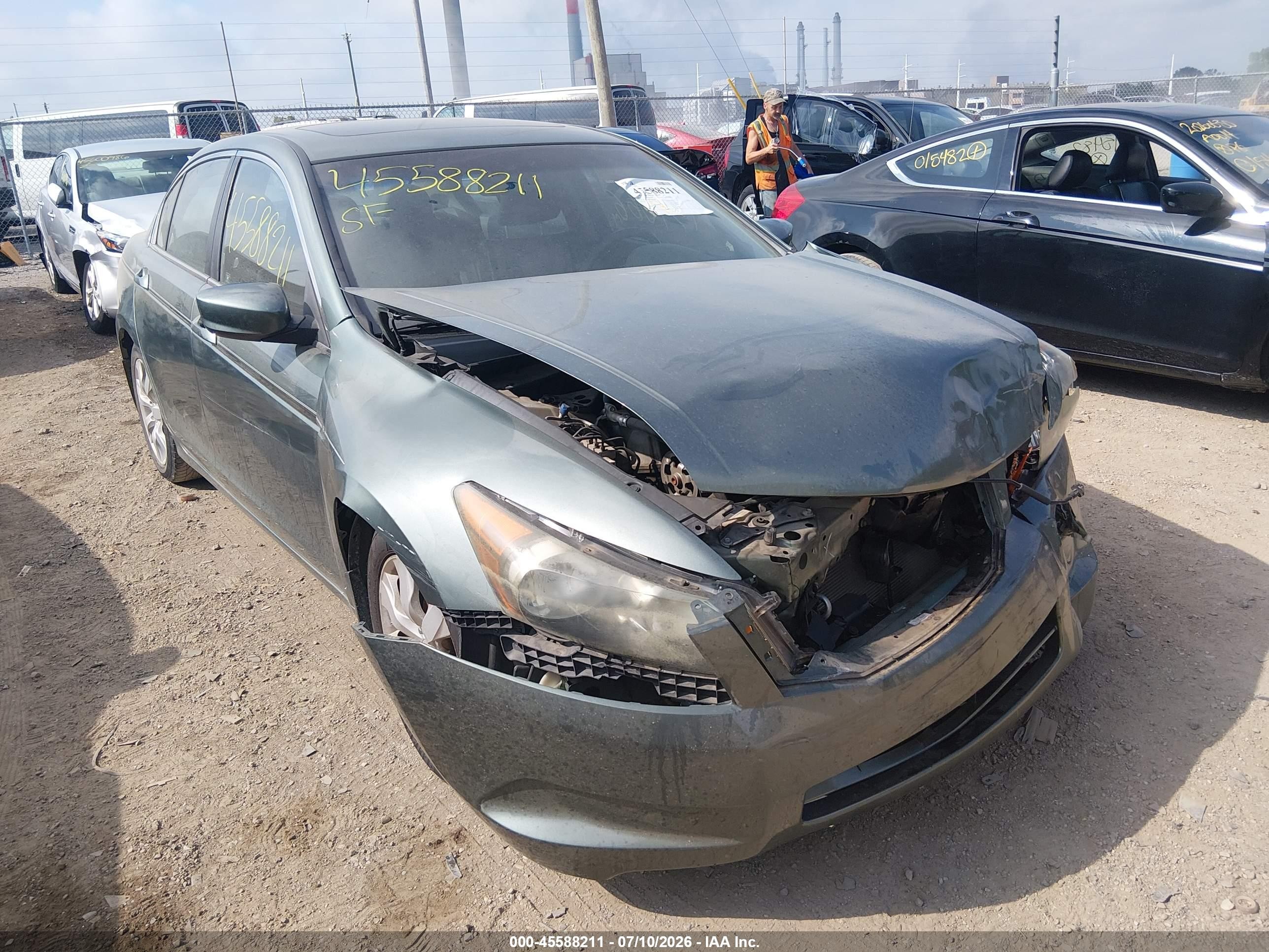 2009 Honda Accord 2.4 Ex-l Green vin: 1HGCP26849A006989