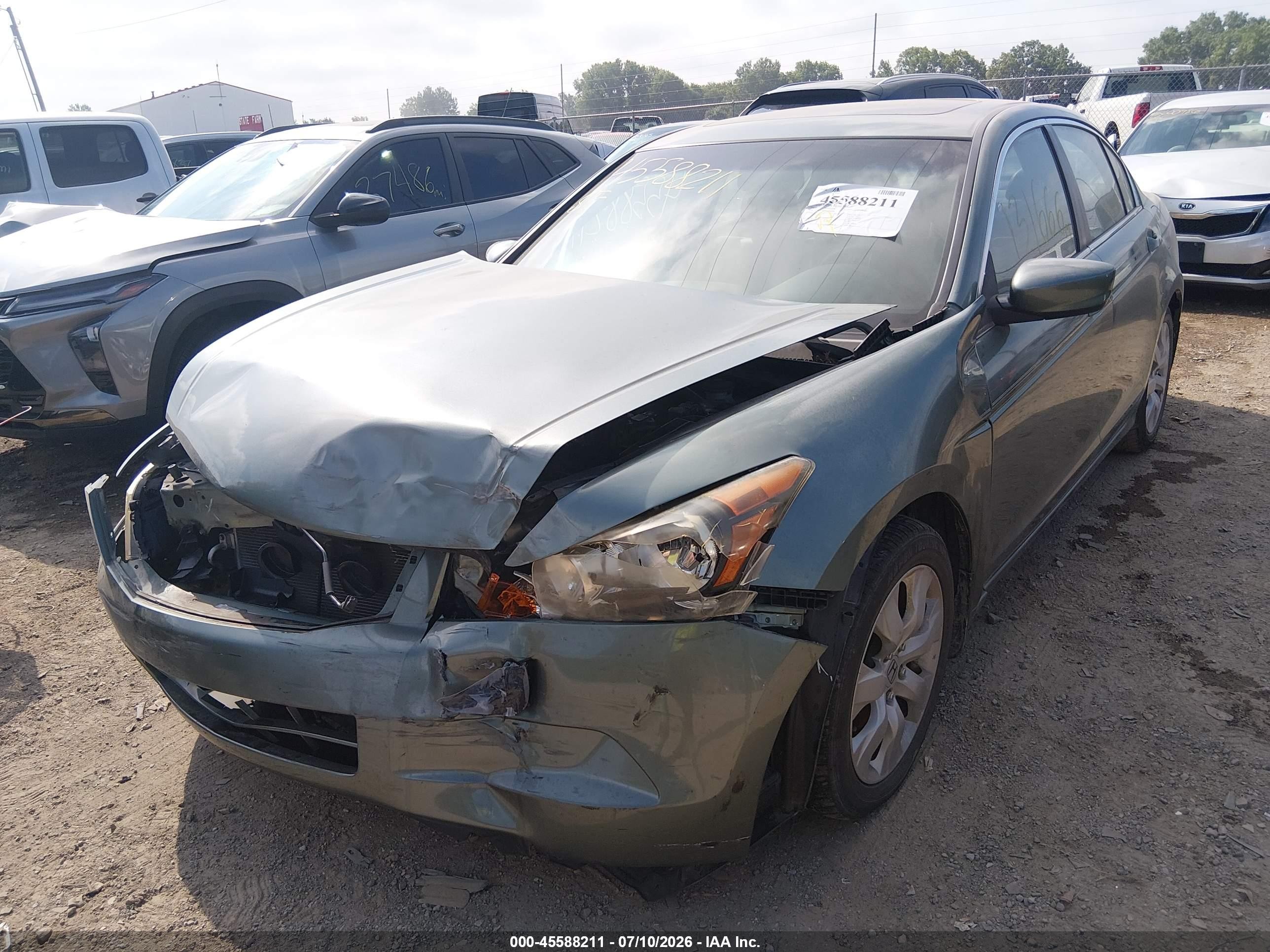 2009 Honda Accord 2.4 Ex-l Green vin: 1HGCP26849A006989