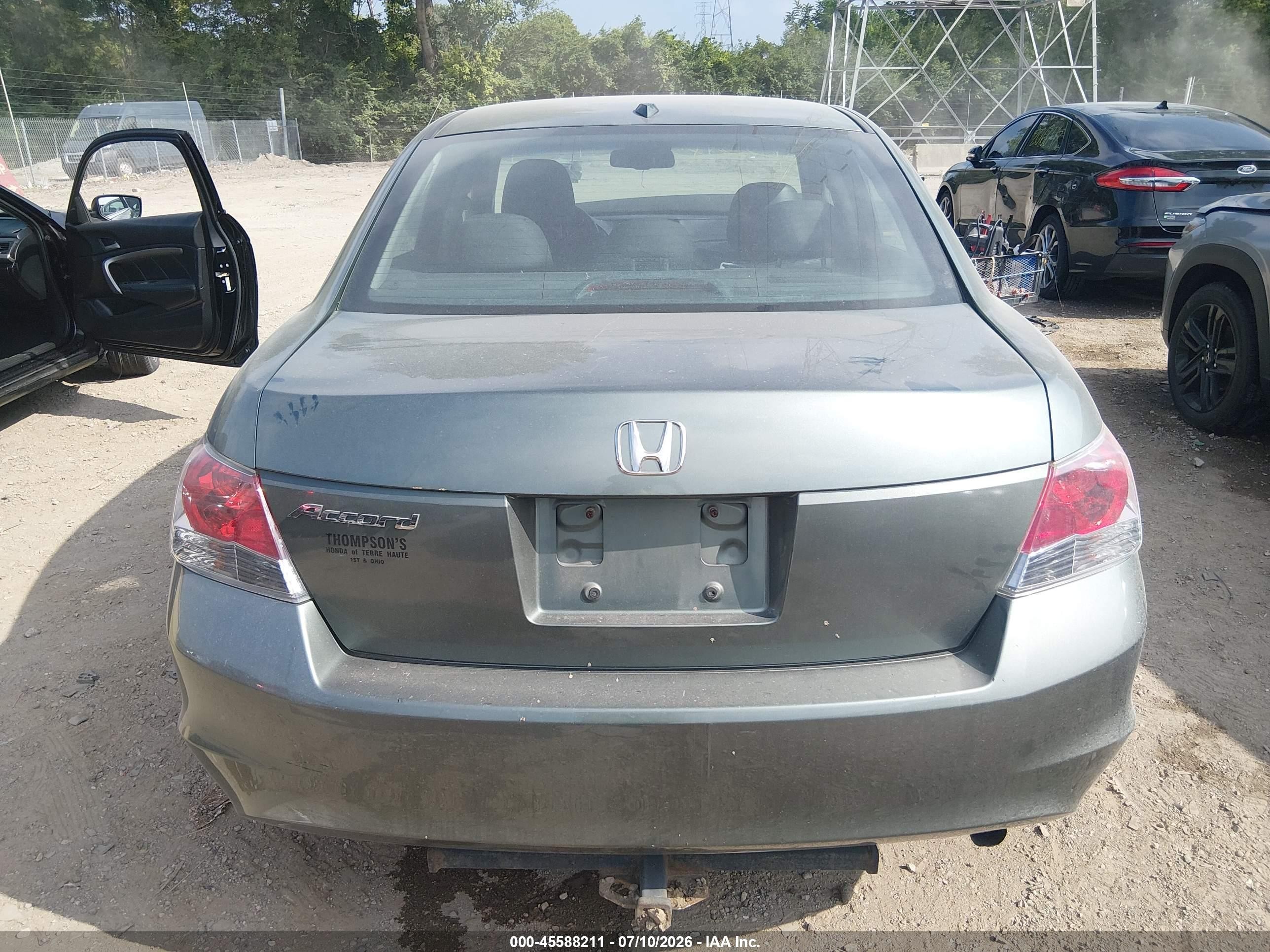 2009 Honda Accord 2.4 Ex-l Green vin: 1HGCP26849A006989