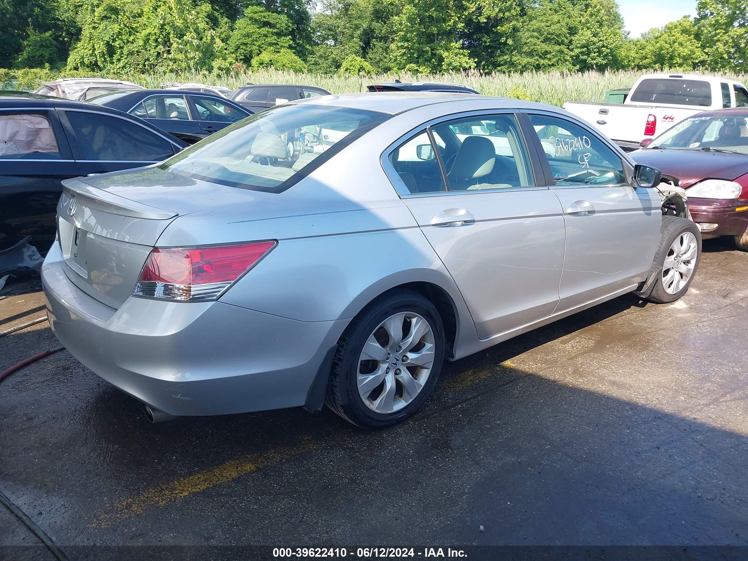 2009 Honda Accord 2.4 Ex-l Silver vin: 1HGCP26849A025283