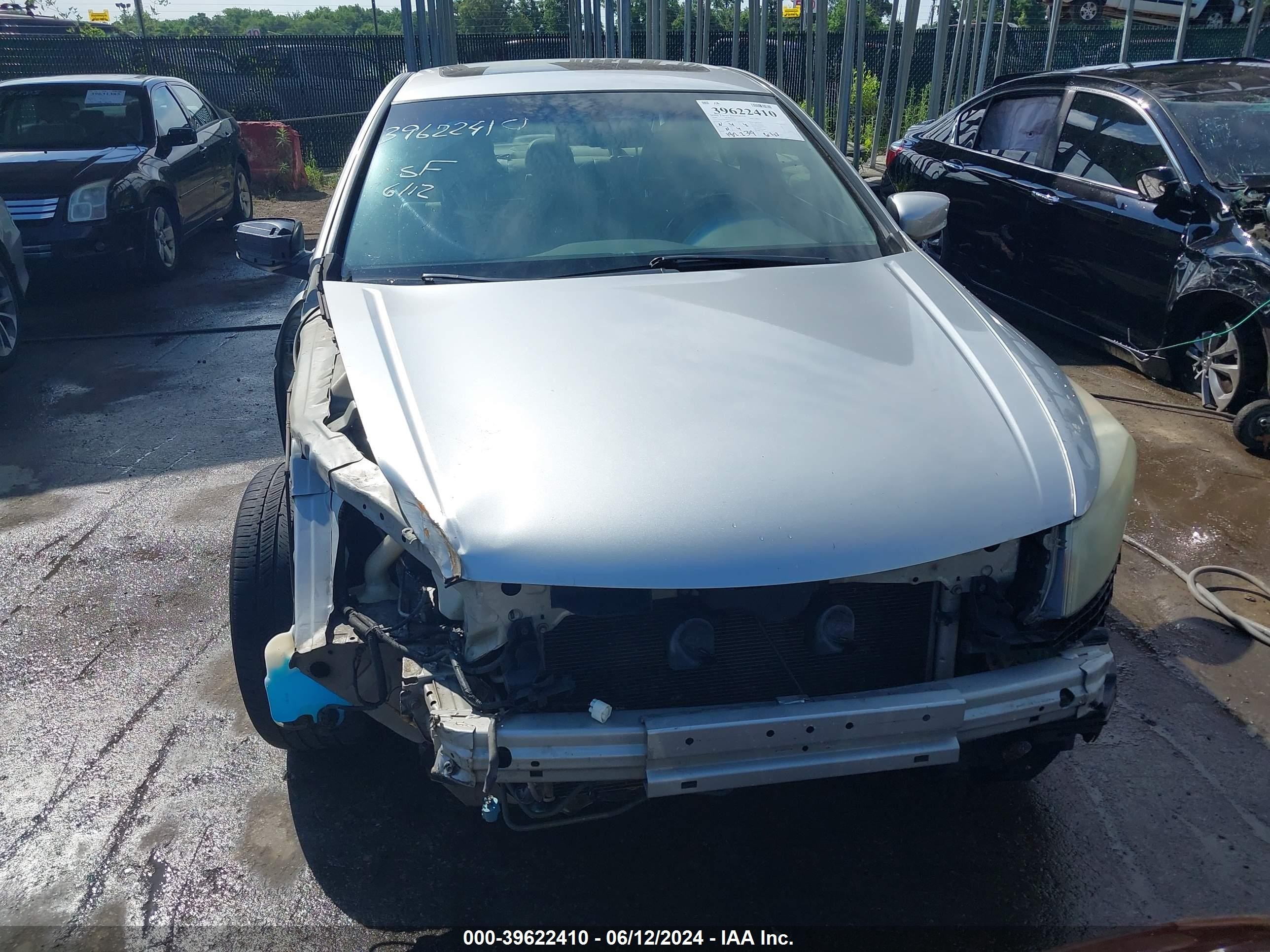 2009 Honda Accord 2.4 Ex-l Silver vin: 1HGCP26849A025283