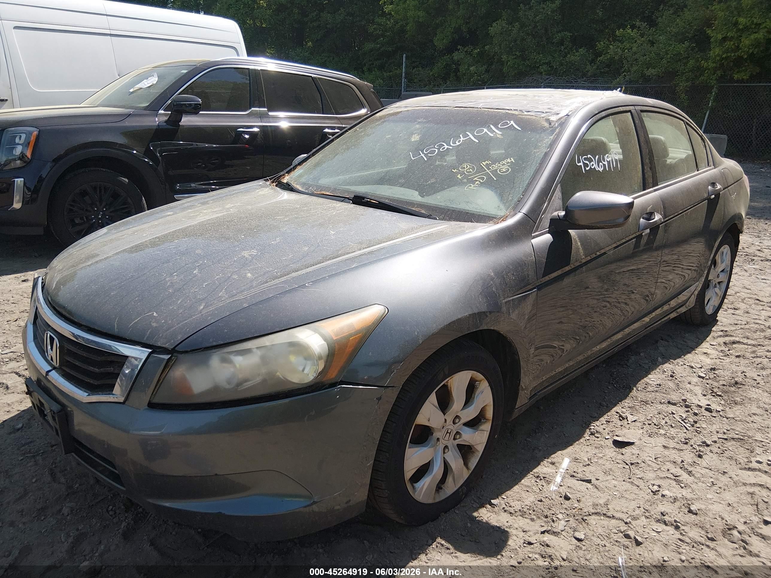 2009 Honda Accord 2.4 Ex-l Gray vin: 1HGCP26849A031228