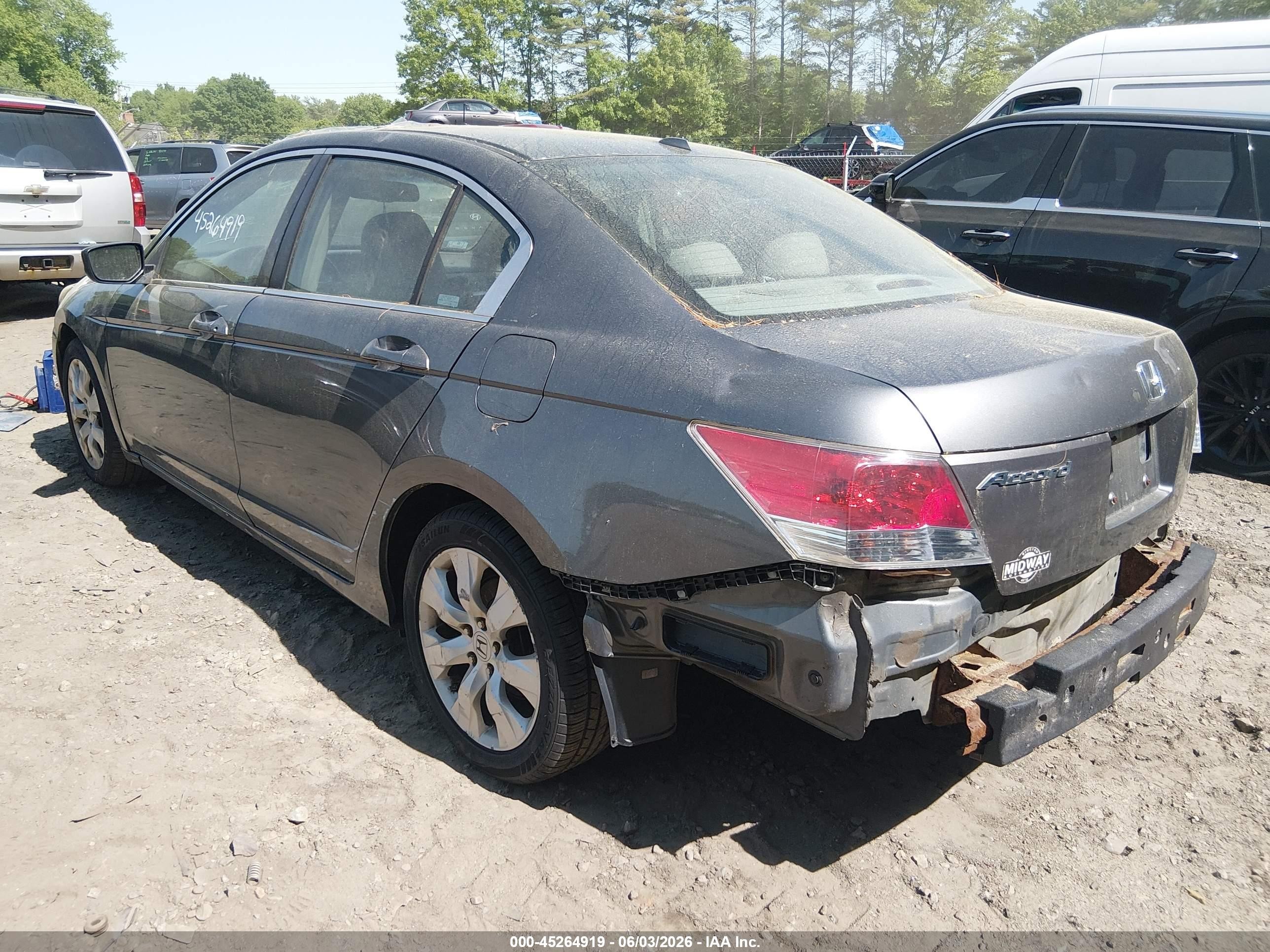 2009 Honda Accord 2.4 Ex-l Gray vin: 1HGCP26849A031228