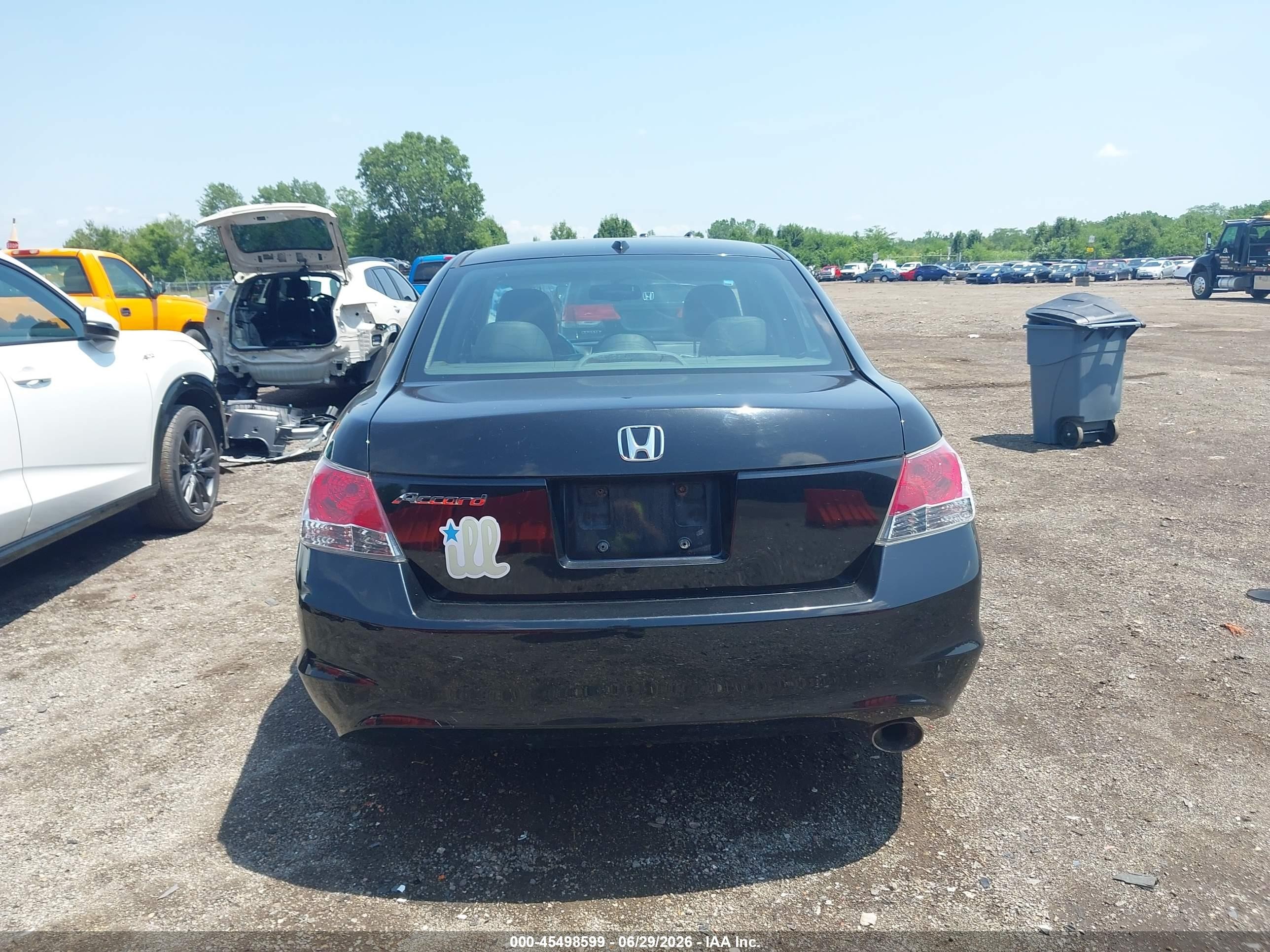 2009 Honda Accord 2.4 Ex-l Black vin: 1HGCP26849A036218