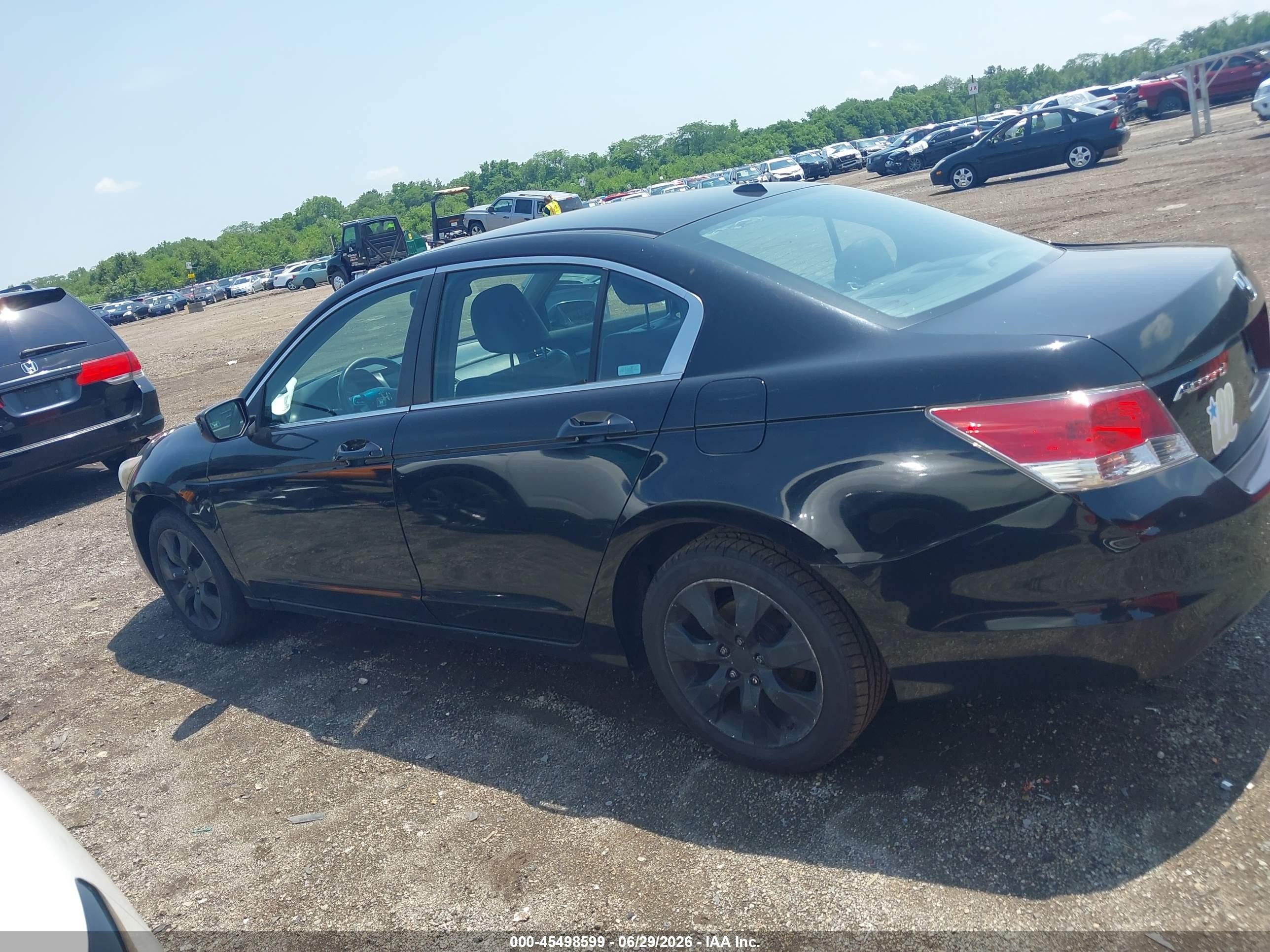 2009 Honda Accord 2.4 Ex-l Black vin: 1HGCP26849A036218
