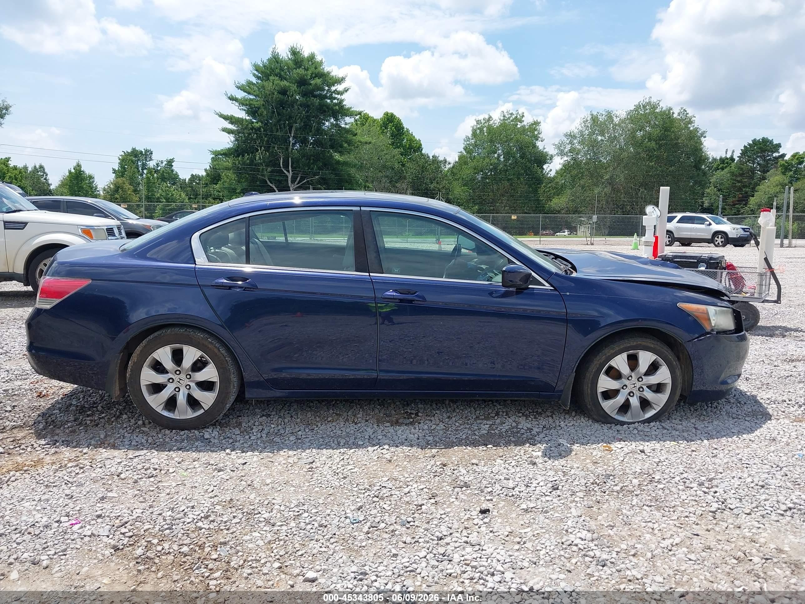 2009 Honda Accord 2.4 Ex-l Blue vin: 1HGCP26849A075780