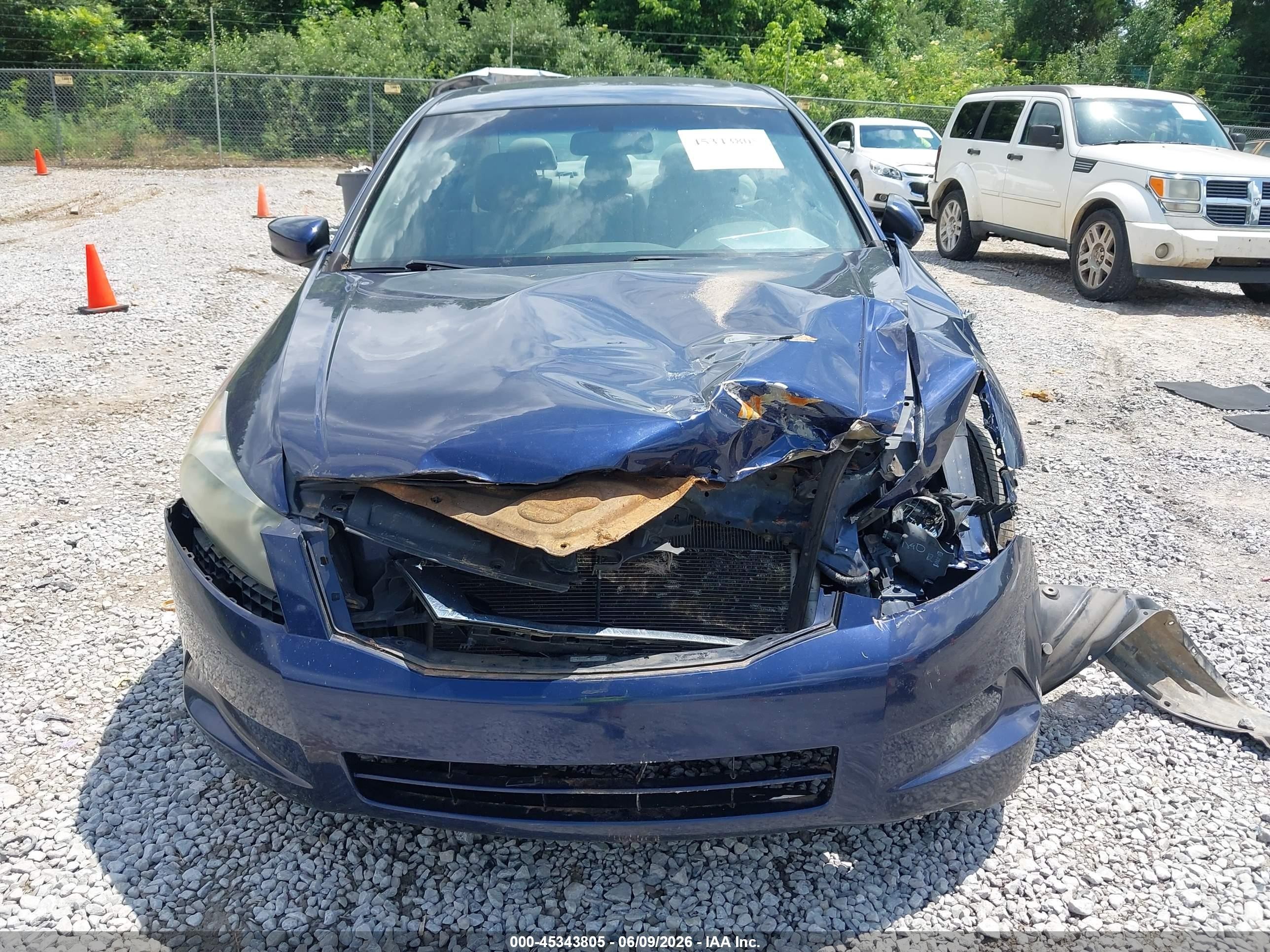 2009 Honda Accord 2.4 Ex-l Blue vin: 1HGCP26849A075780