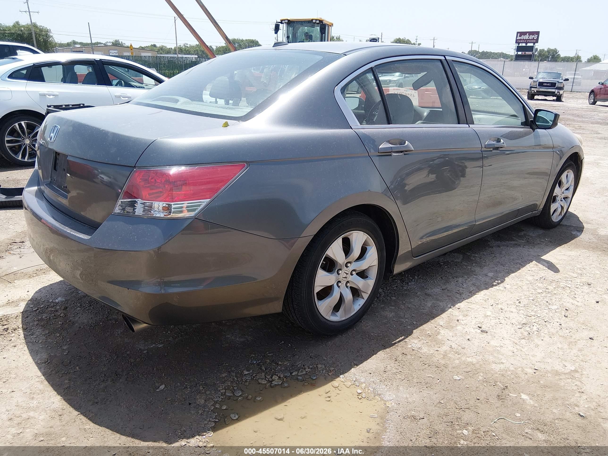 2009 Honda Accord 2.4 Ex-l Gray vin: 1HGCP26849A079313