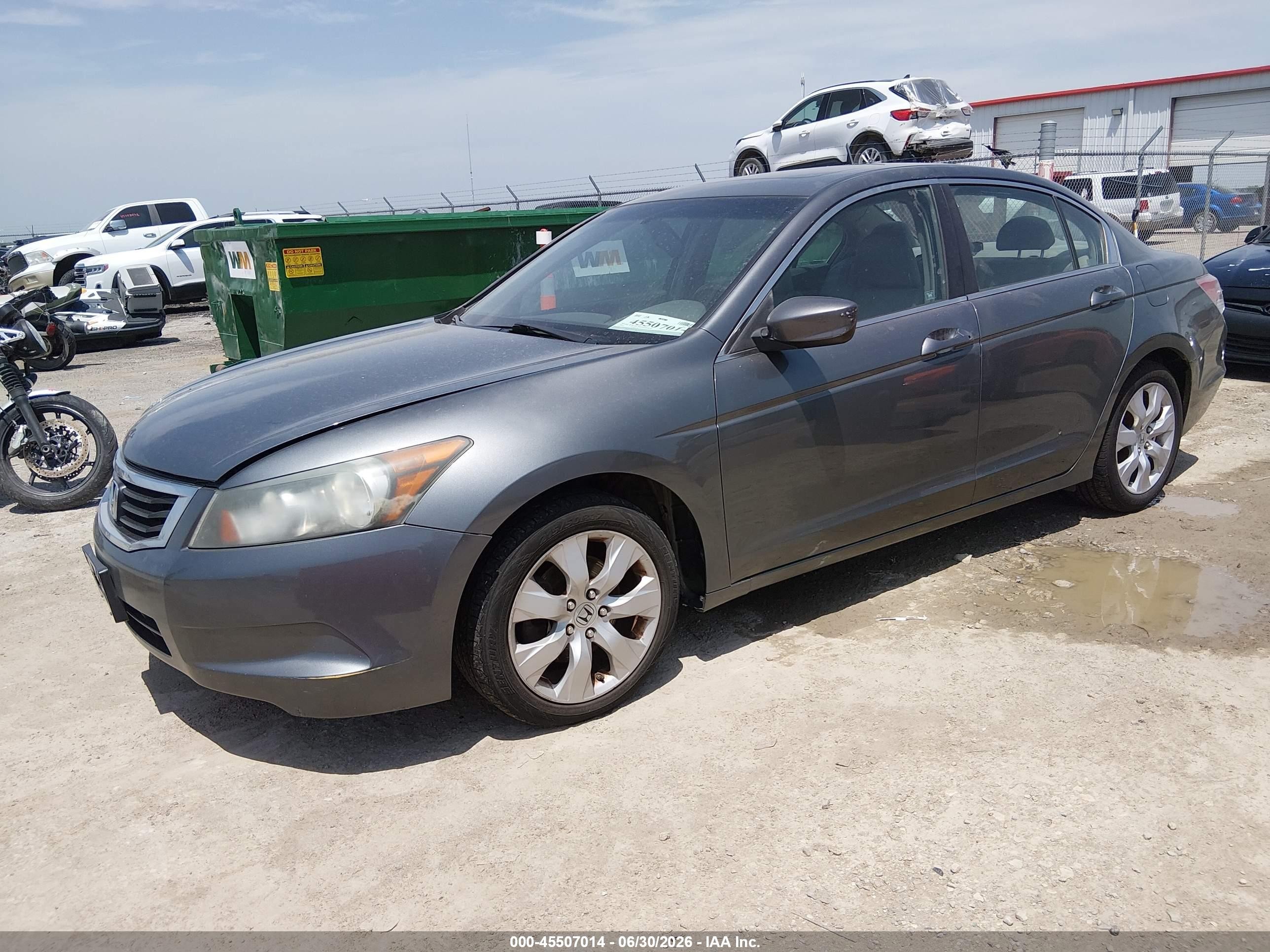 2009 Honda Accord 2.4 Ex-l Gray vin: 1HGCP26849A079313