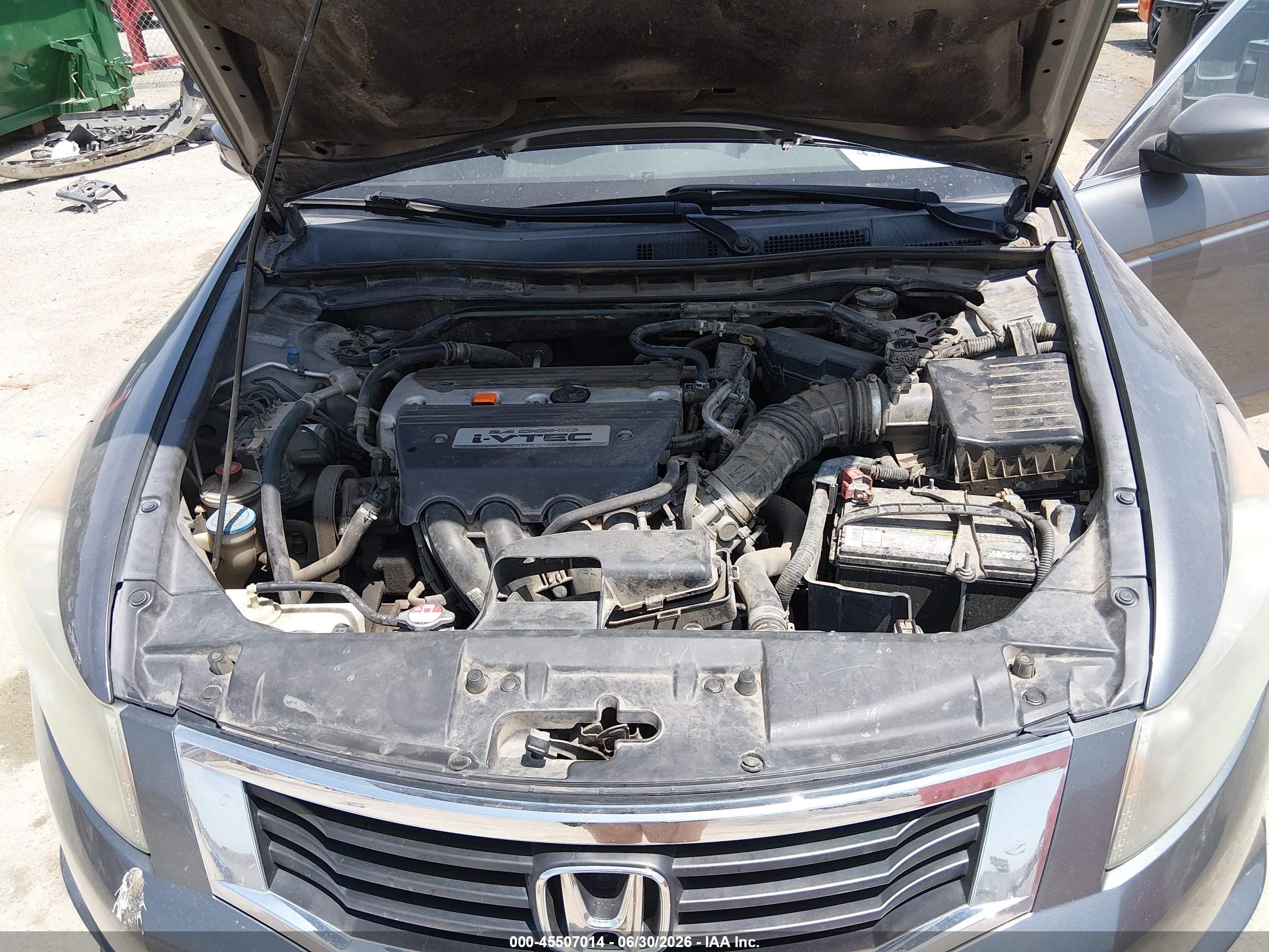 2009 Honda Accord 2.4 Ex-l Gray vin: 1HGCP26849A079313