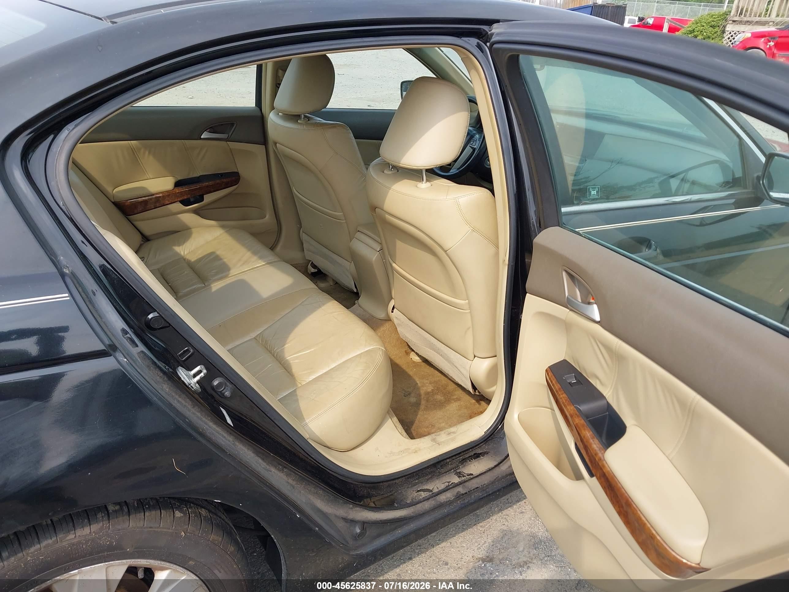 2009 Honda Accord 2.4 Ex-l Black vin: 1HGCP26849A126274