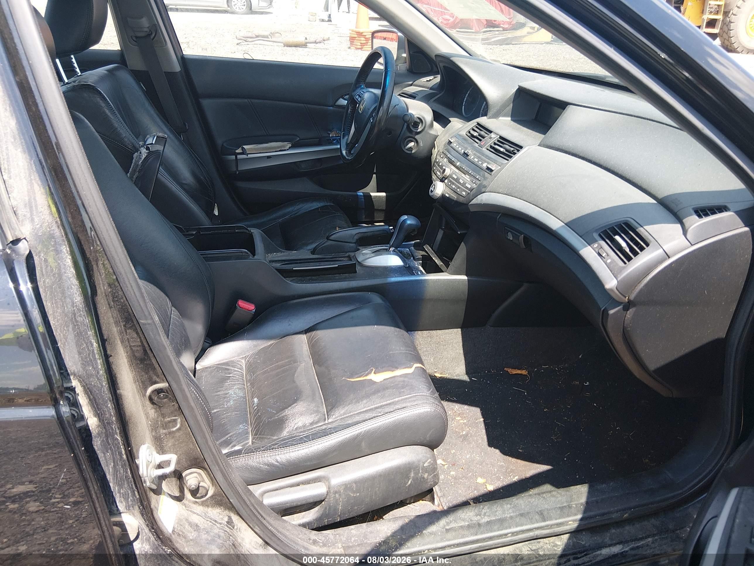2009 Honda Accord 2.4 Ex-l Black vin: 1HGCP26849A126405