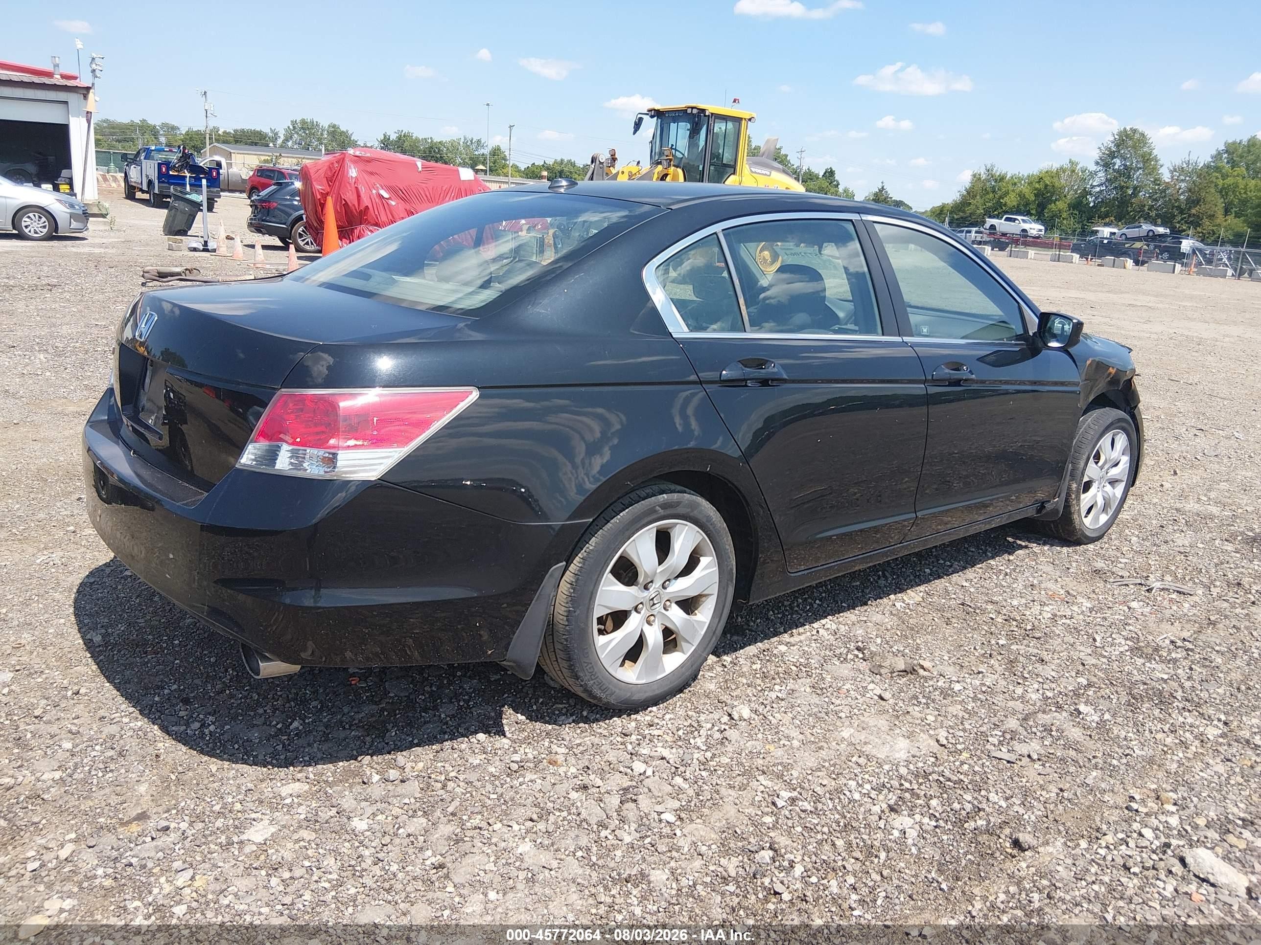2009 Honda Accord 2.4 Ex-l Black vin: 1HGCP26849A126405
