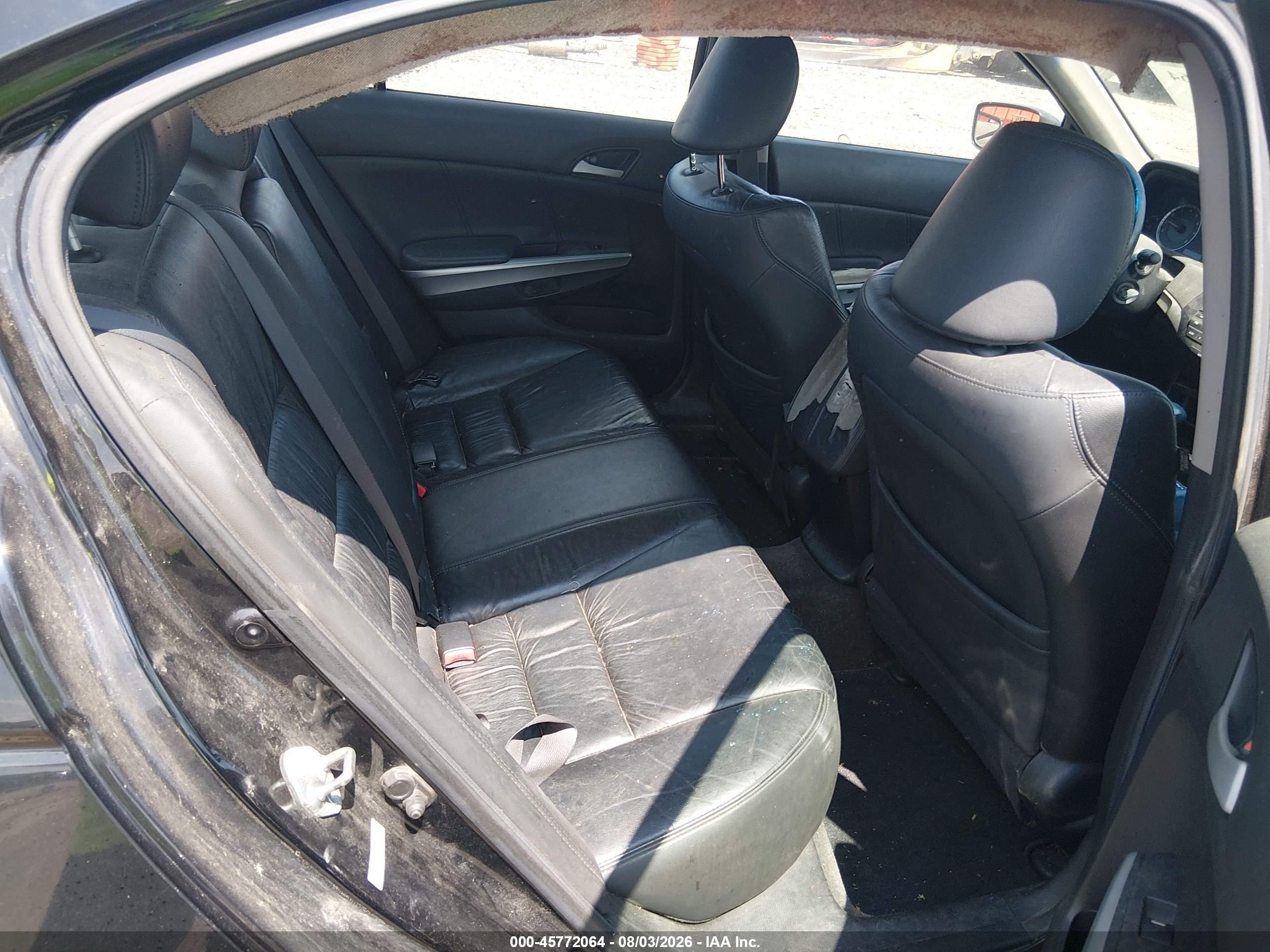 2009 Honda Accord 2.4 Ex-l Black vin: 1HGCP26849A126405
