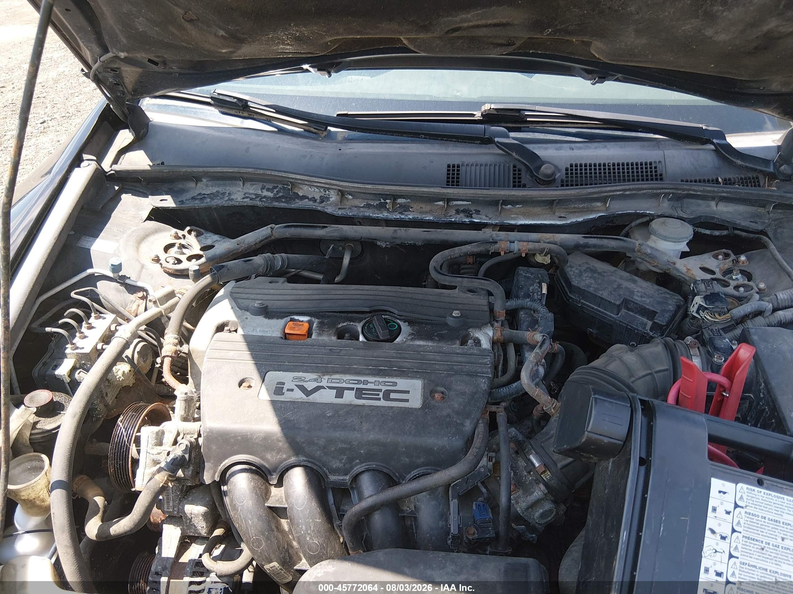 2009 Honda Accord 2.4 Ex-l Black vin: 1HGCP26849A126405