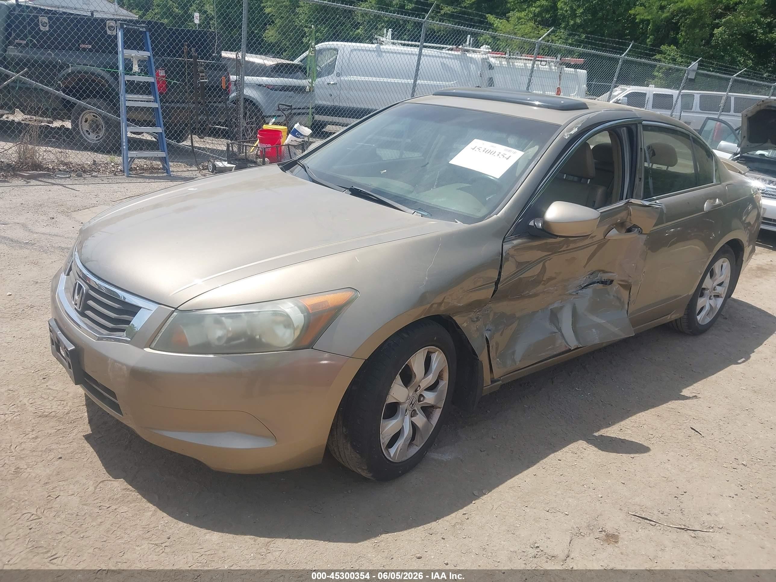 2008 Honda Accord 2.4 Ex-l Gold vin: 1HGCP26858A009608