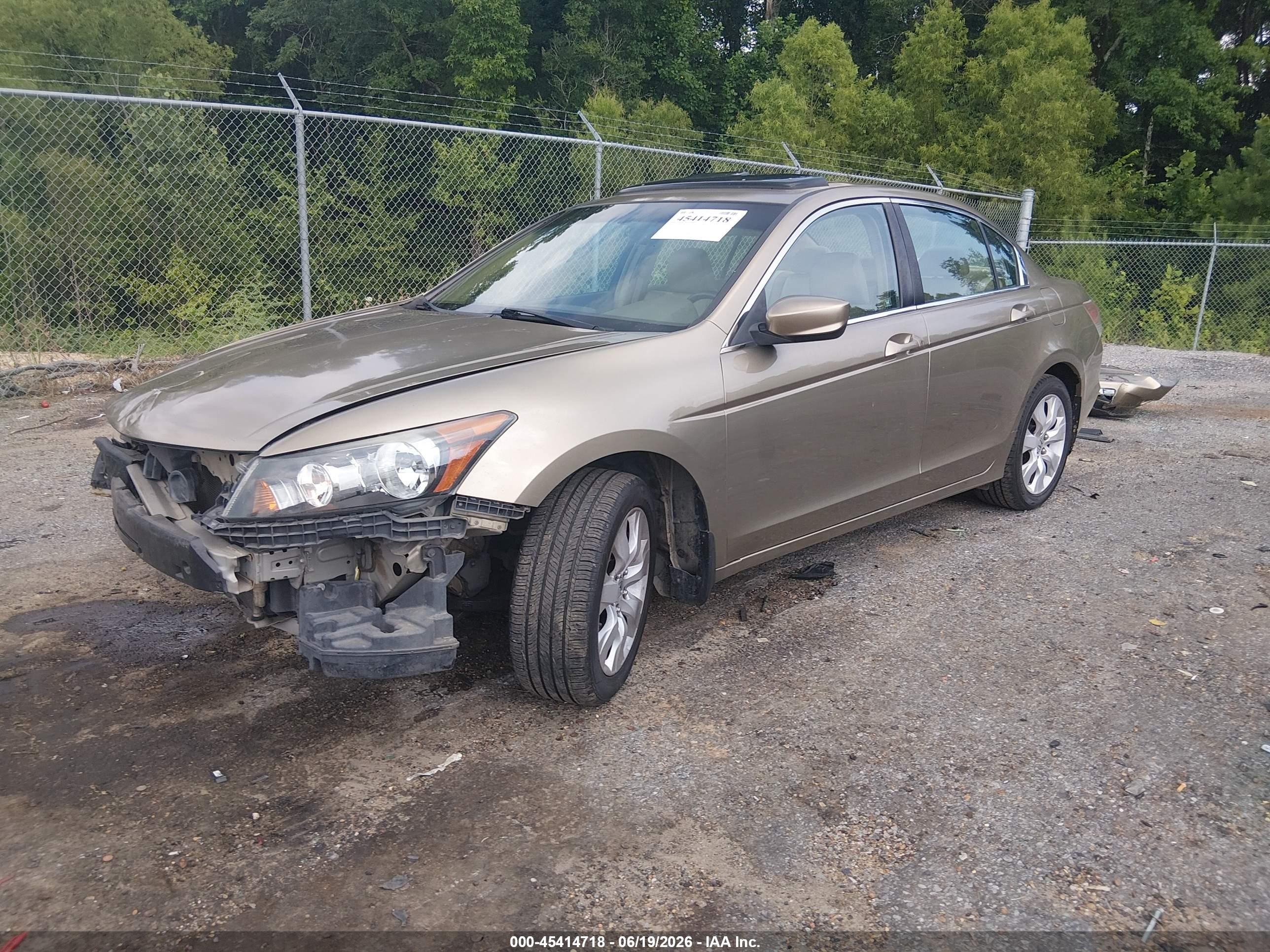 2008 Honda Accord 2.4 Ex-l Beige vin: 1HGCP26858A028224