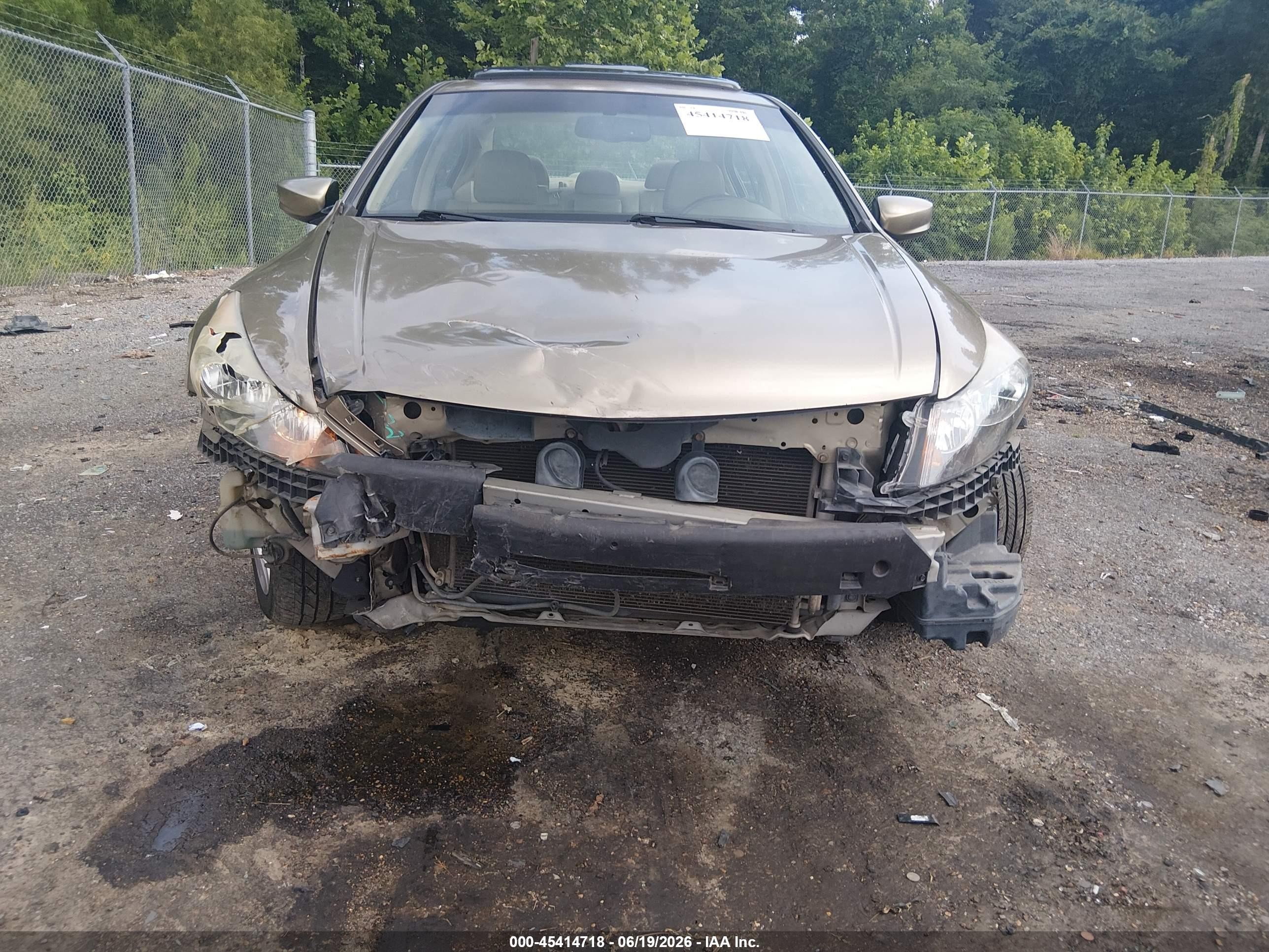 2008 Honda Accord 2.4 Ex-l Beige vin: 1HGCP26858A028224
