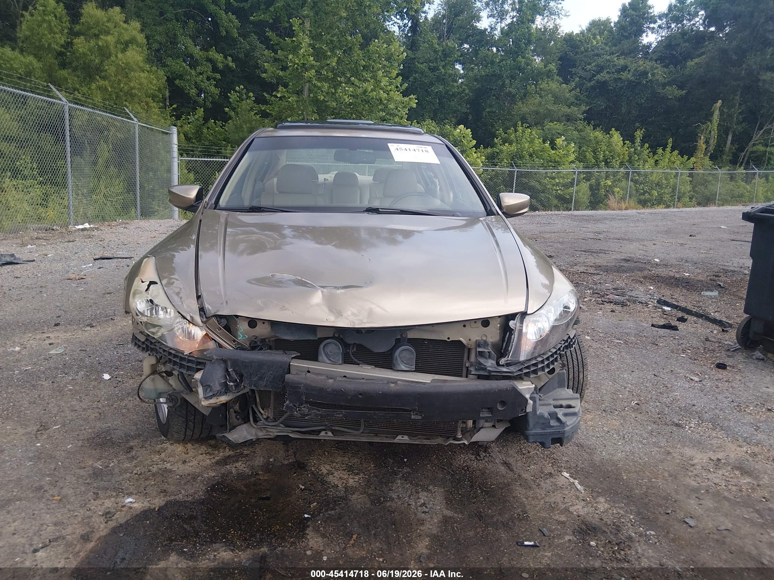 2008 Honda Accord 2.4 Ex-l Beige vin: 1HGCP26858A028224