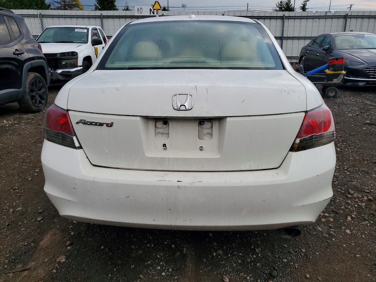 2008 Honda Accord Exl White vin: 1HGCP26858A030359