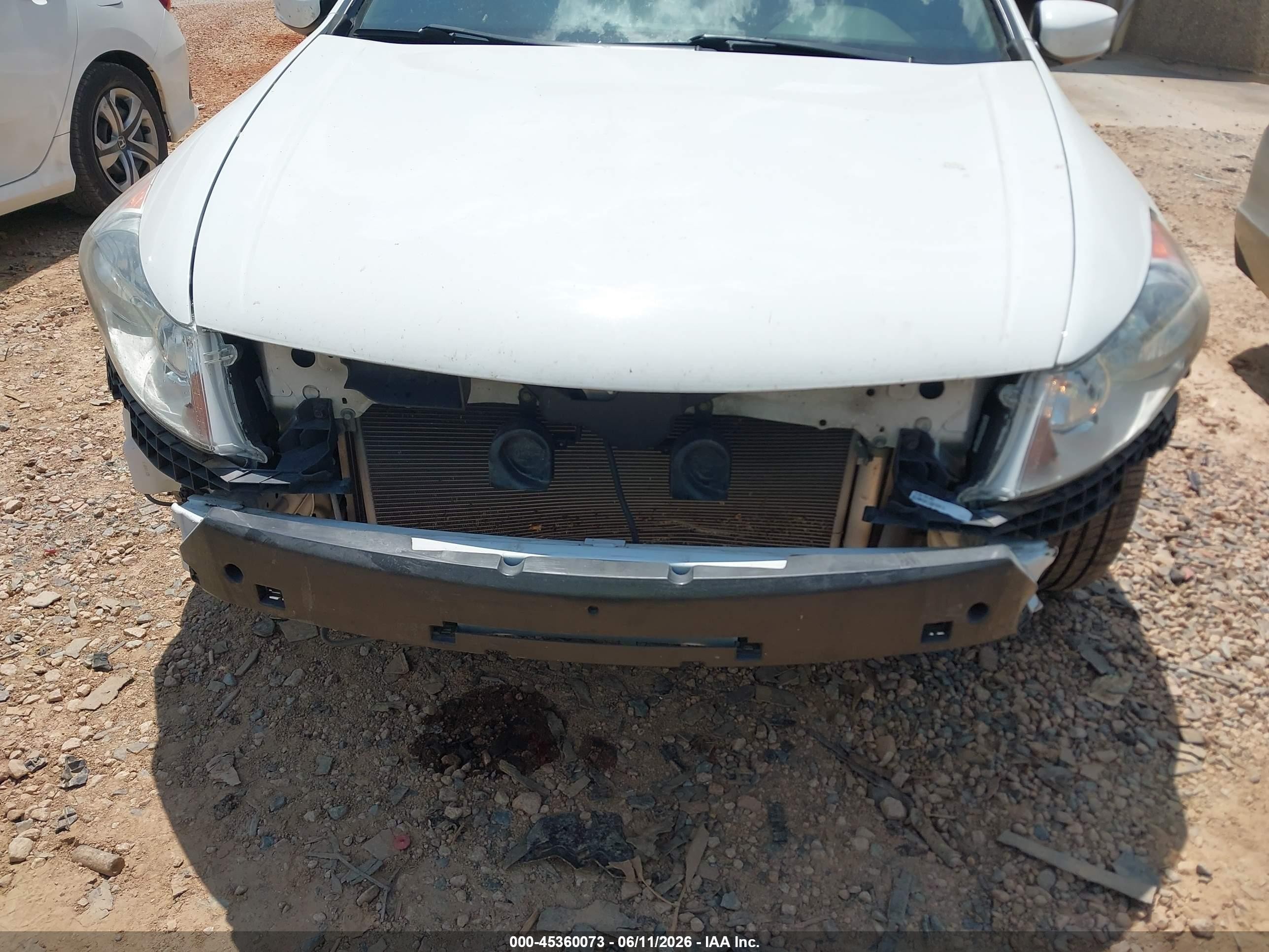 2008 Honda Accord 2.4 Ex-l White vin: 1HGCP26858A033200
