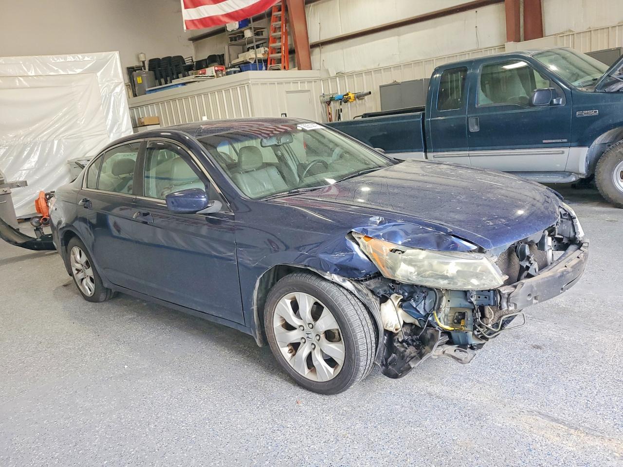 2008 Honda Accord Exl Blue vin: 1HGCP26858A041541