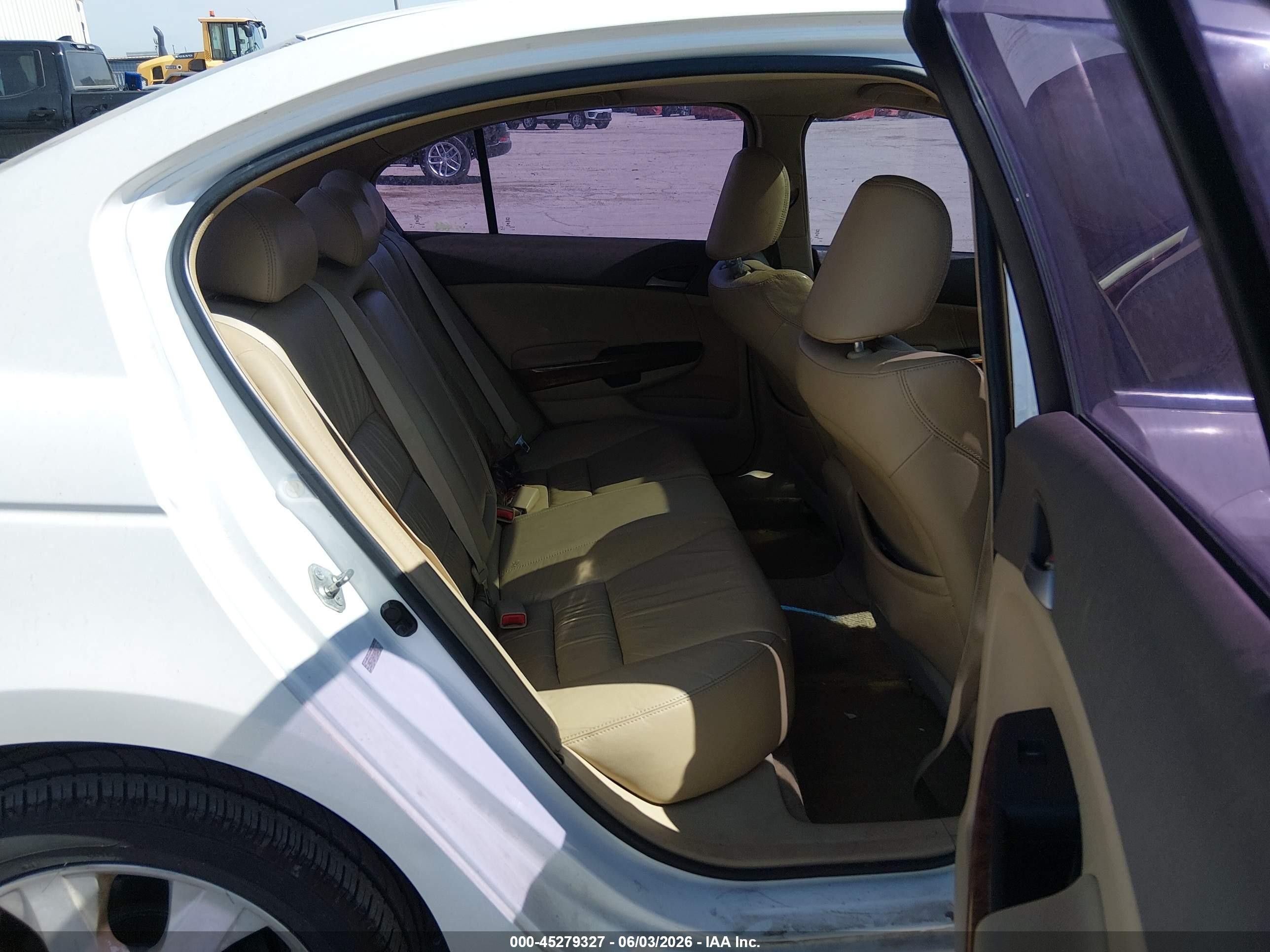 2008 Honda Accord 2.4 Ex-l White vin: 1HGCP26858A044343