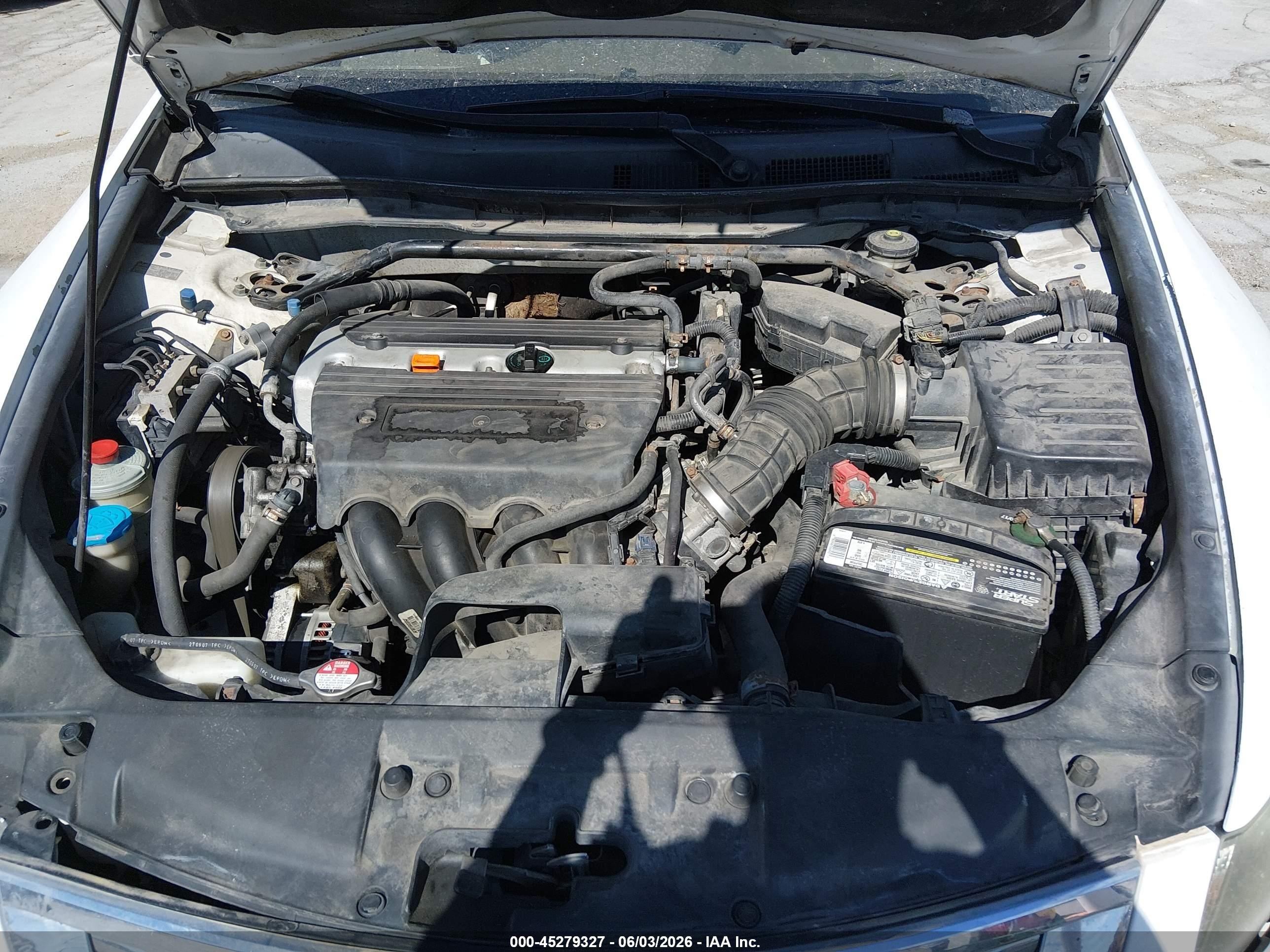 2008 Honda Accord 2.4 Ex-l White vin: 1HGCP26858A044343