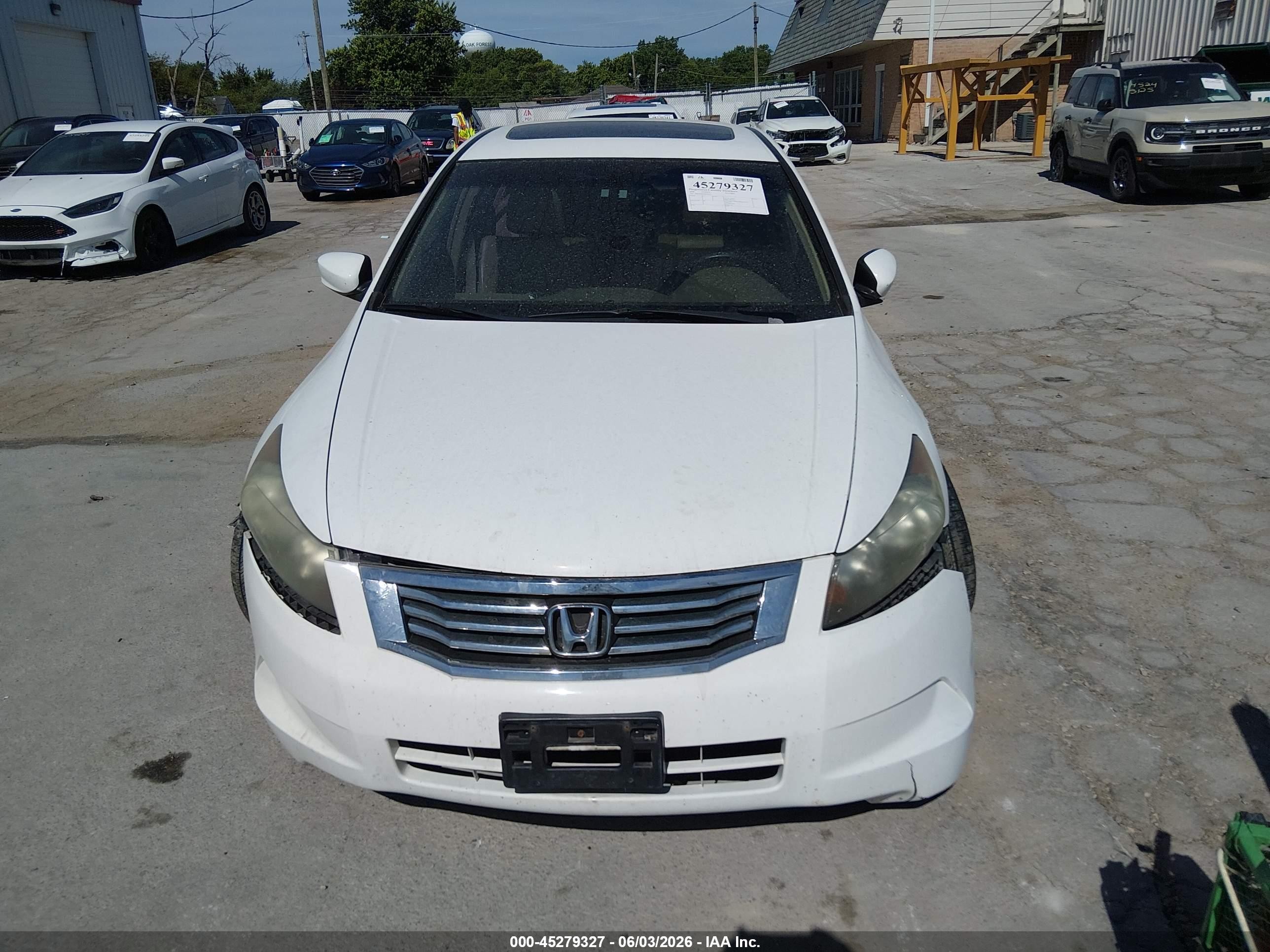 2008 Honda Accord 2.4 Ex-l White vin: 1HGCP26858A044343