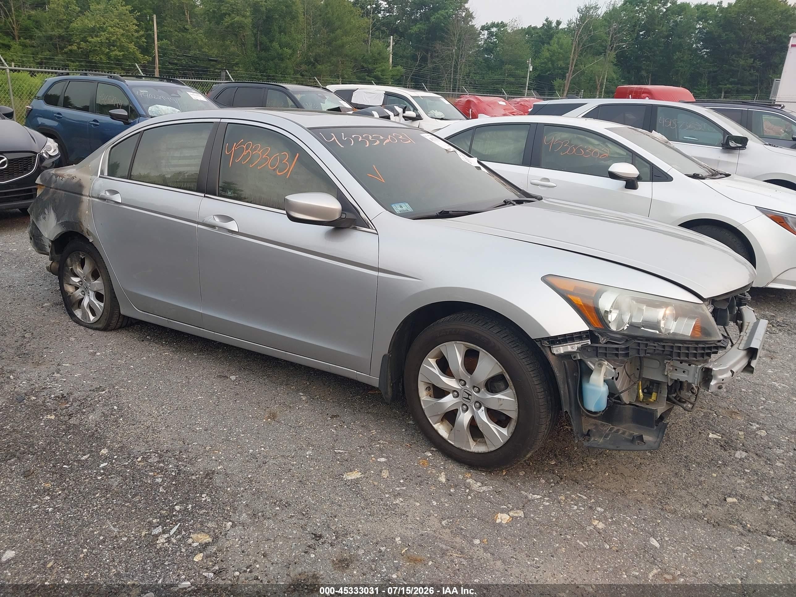 2008 Honda Accord 2.4 Ex-l Silver vin: 1HGCP26858A058114