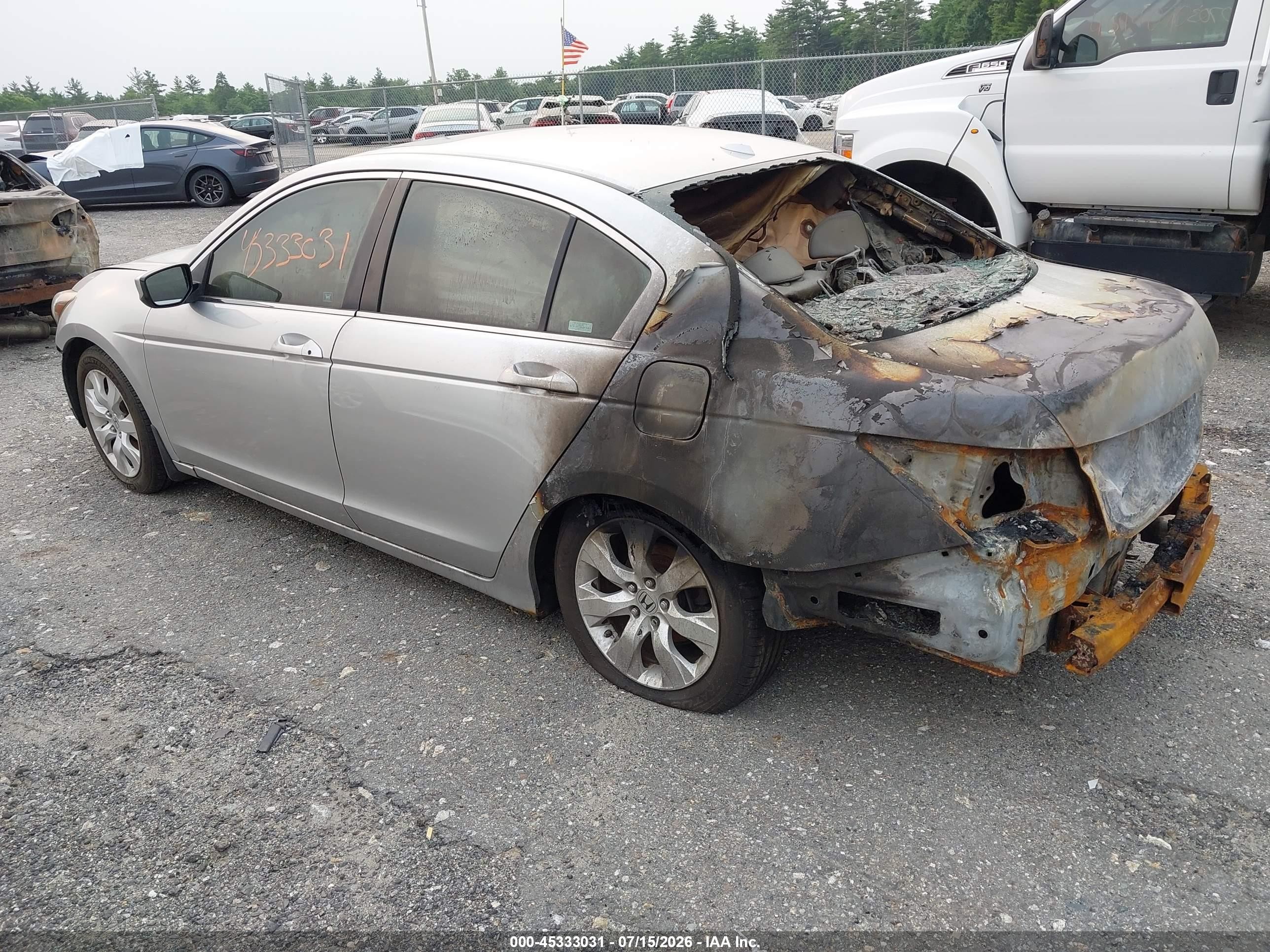 2008 Honda Accord 2.4 Ex-l Silver vin: 1HGCP26858A058114