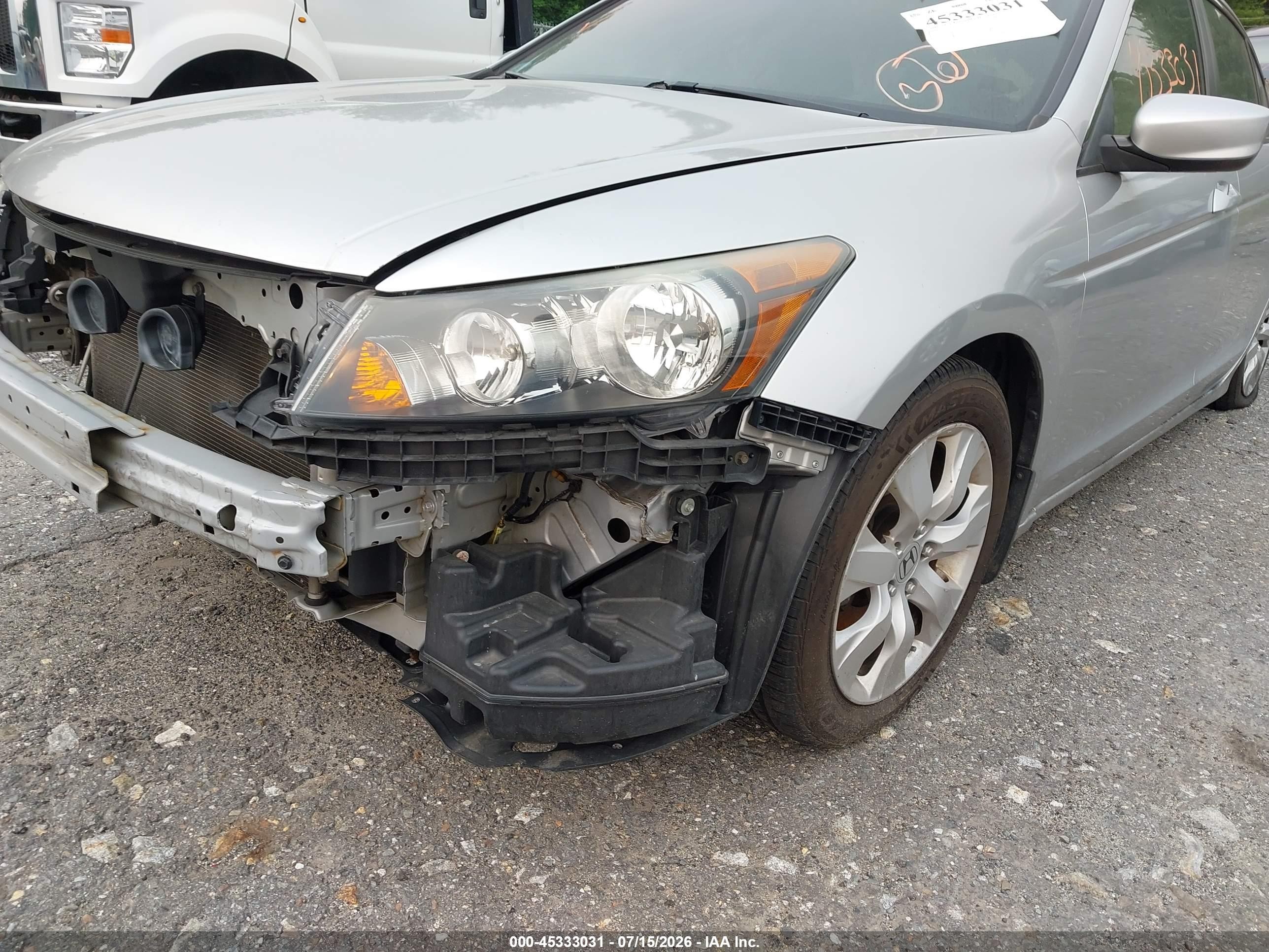 2008 Honda Accord 2.4 Ex-l Silver vin: 1HGCP26858A058114