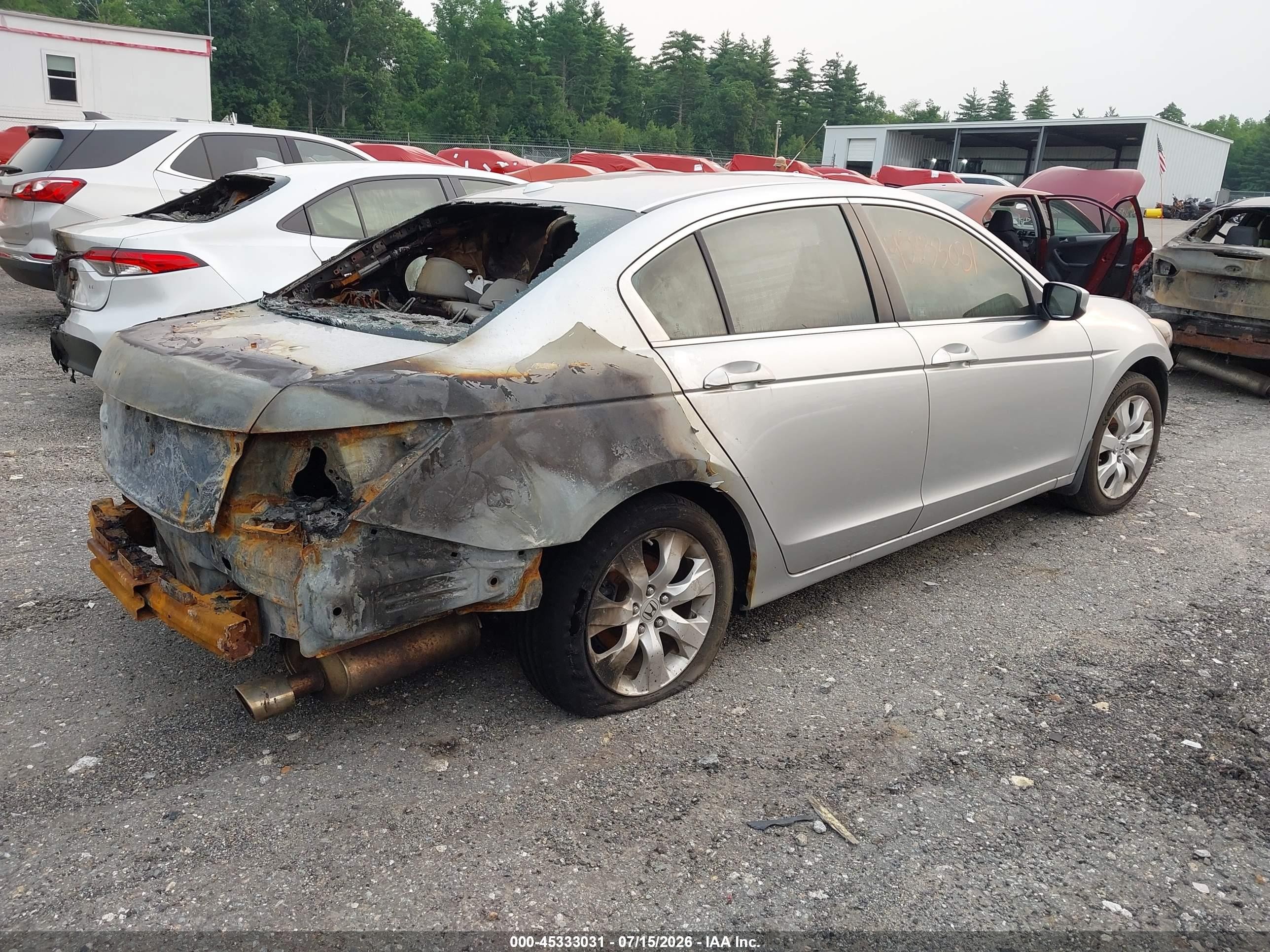 2008 Honda Accord 2.4 Ex-l Silver vin: 1HGCP26858A058114