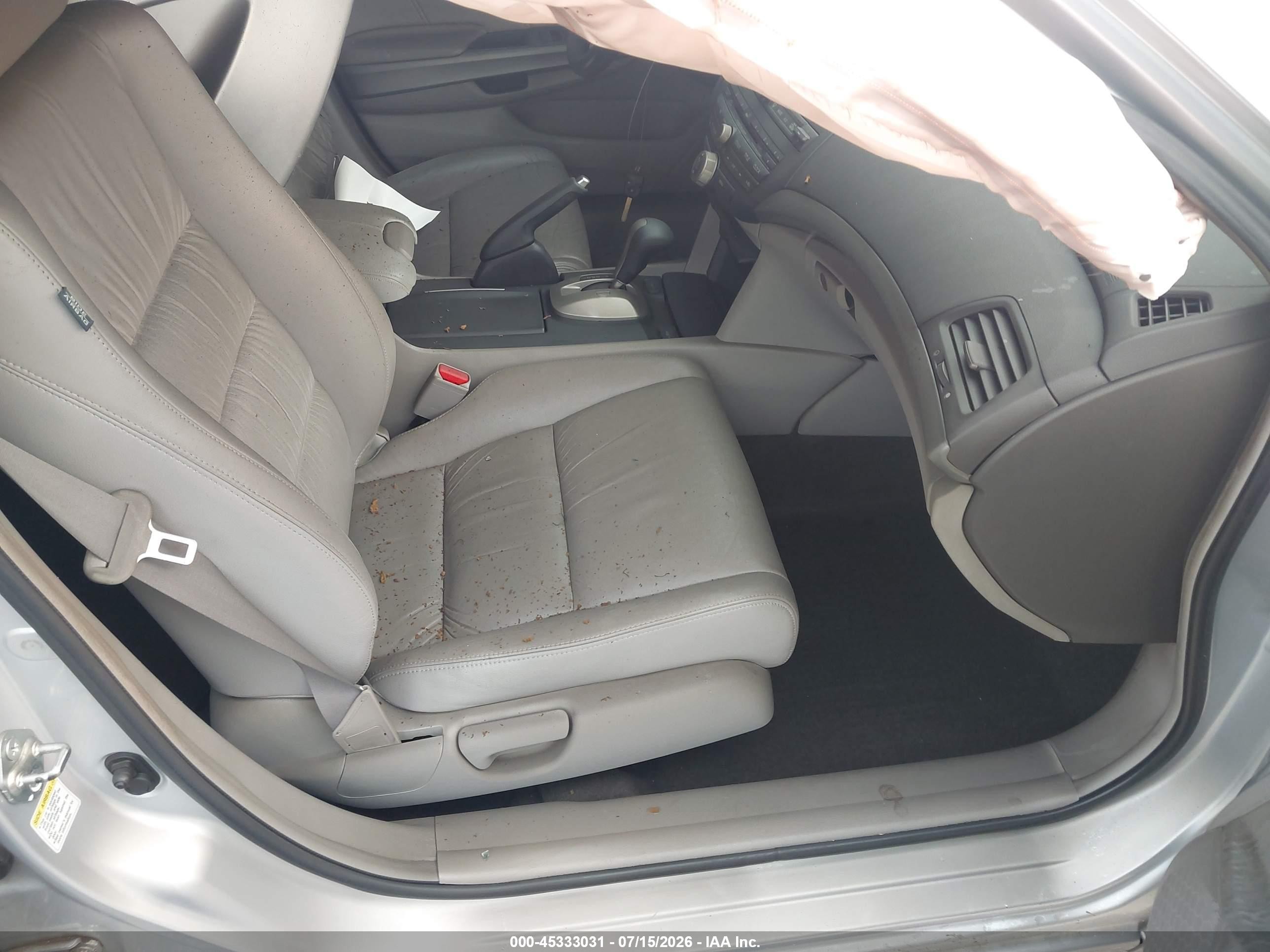 2008 Honda Accord 2.4 Ex-l Silver vin: 1HGCP26858A058114