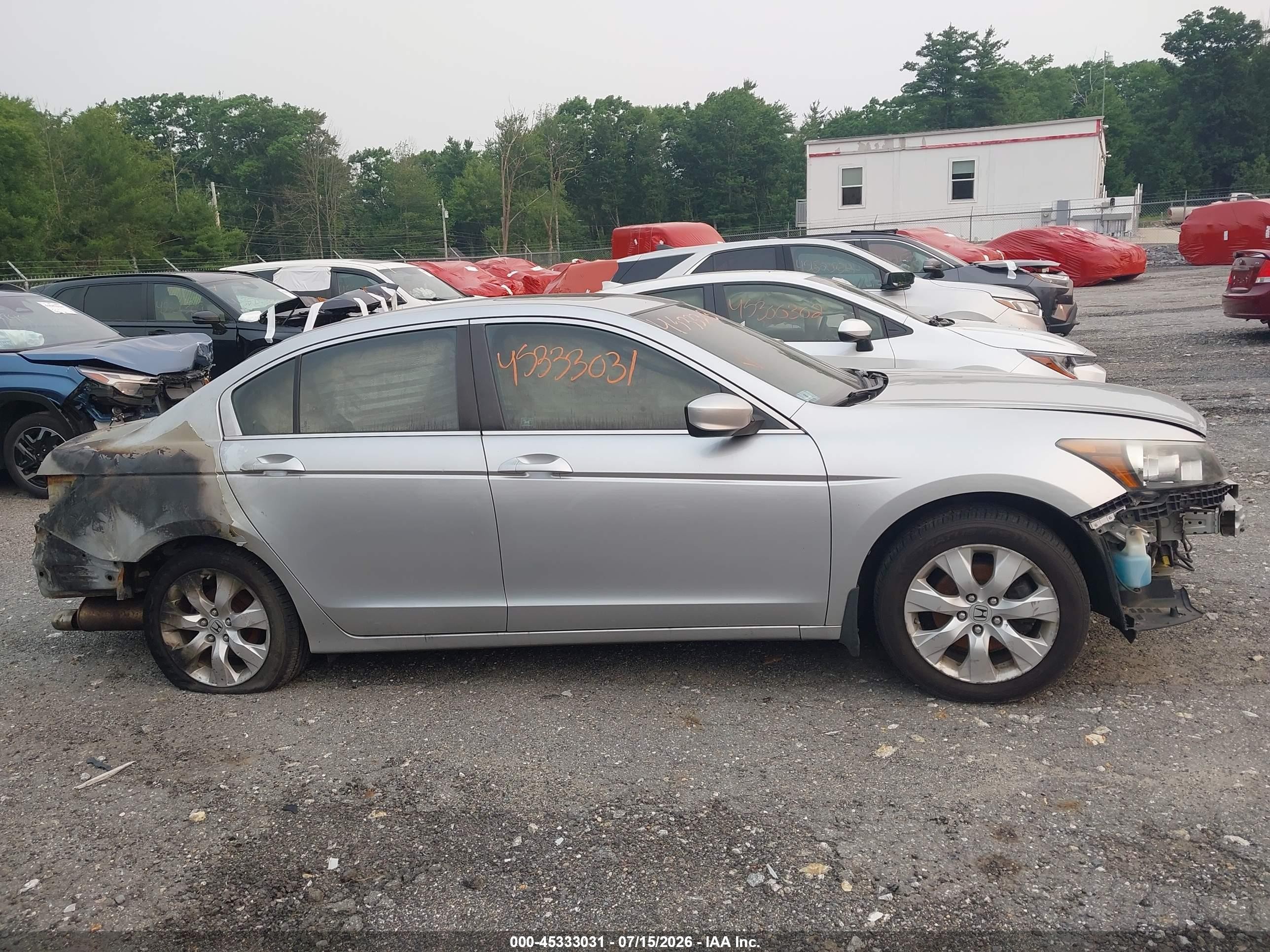2008 Honda Accord 2.4 Ex-l Silver vin: 1HGCP26858A058114