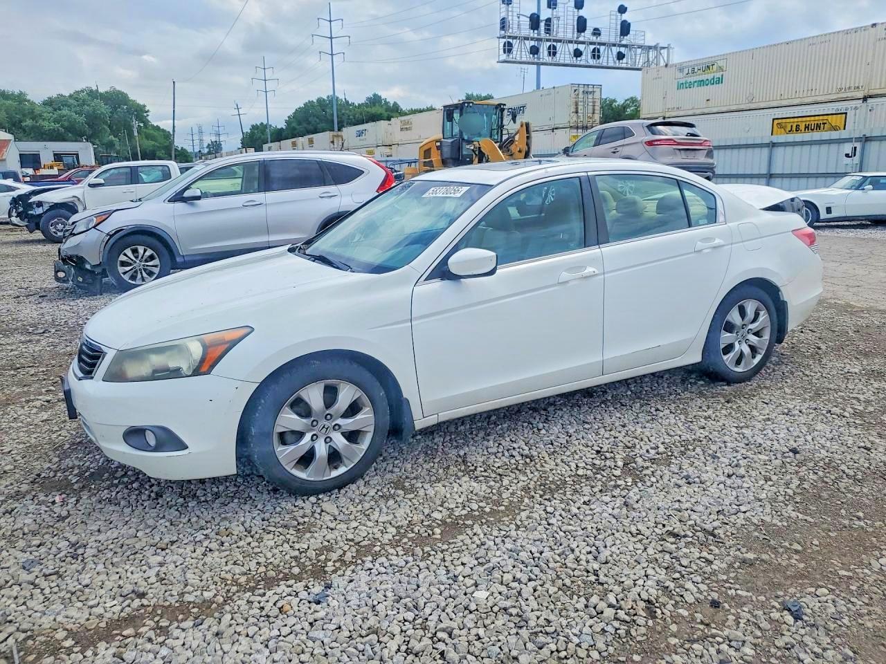 2008 Honda Accord Exl Белый vin: 1HGCP26858A072806