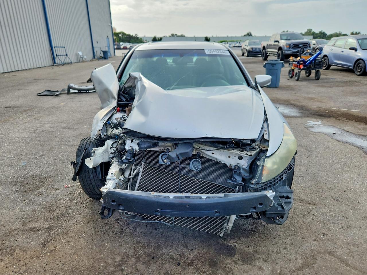 2008 Honda Accord Exl Silver vin: 1HGCP26858A075396