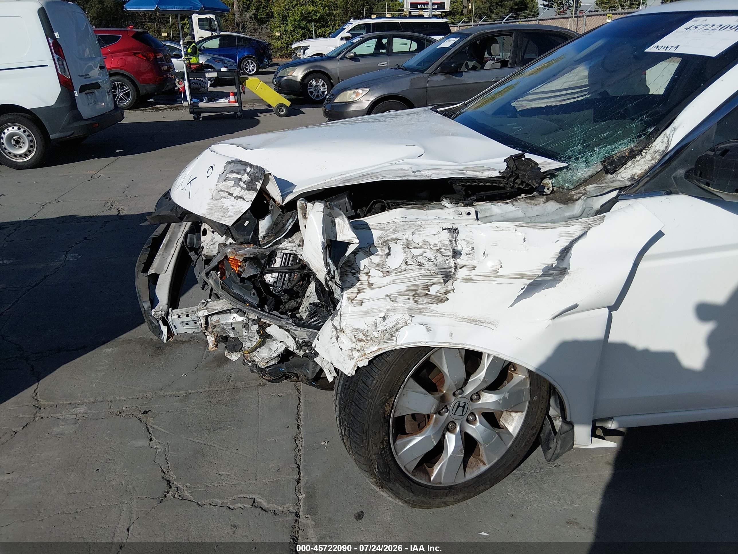 2008 Honda Accord 2.4 Ex-l Белый vin: 1HGCP26858A132549