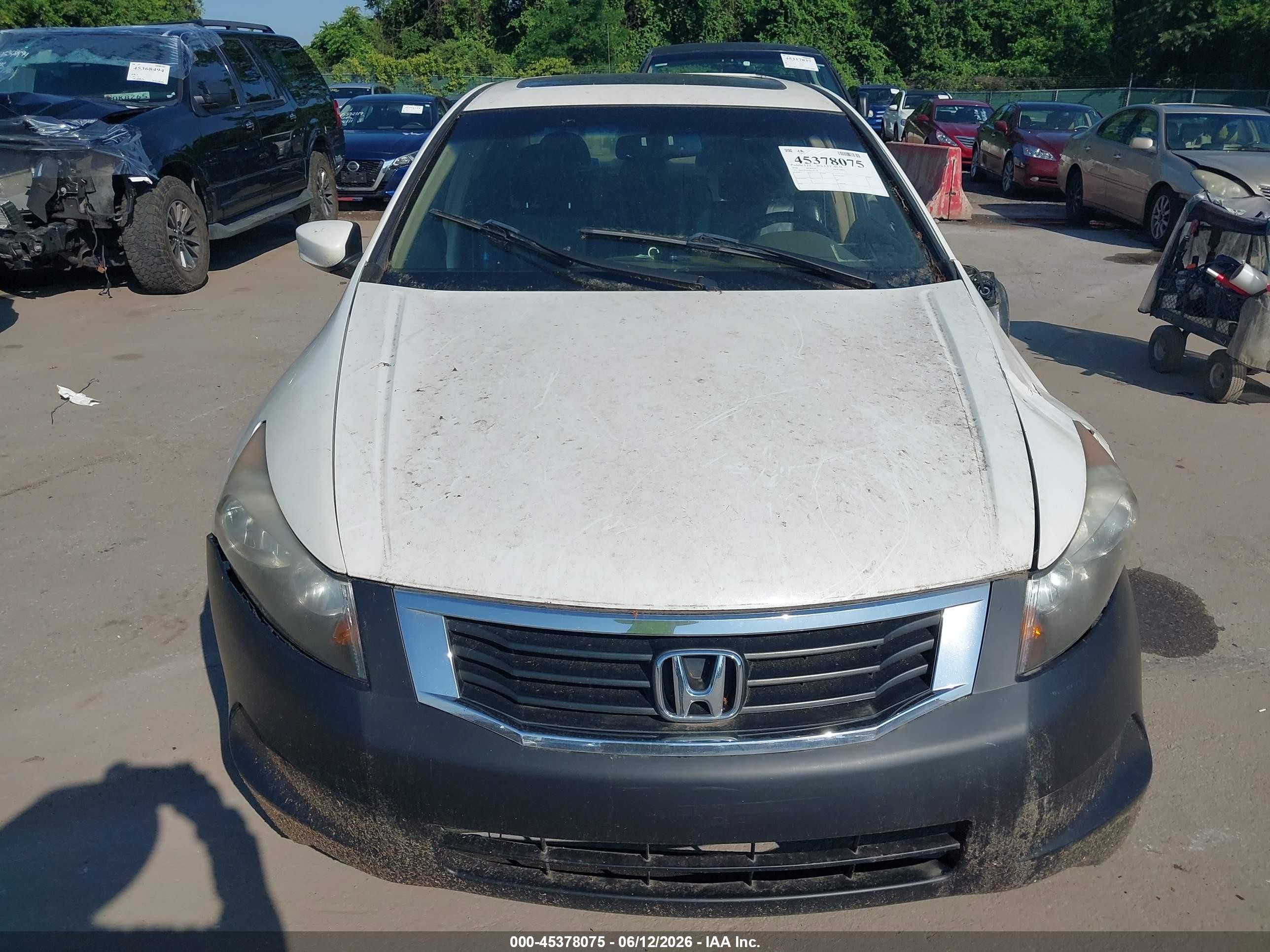 2008 Honda Accord 2.4 Ex-l White vin: 1HGCP26858A145172