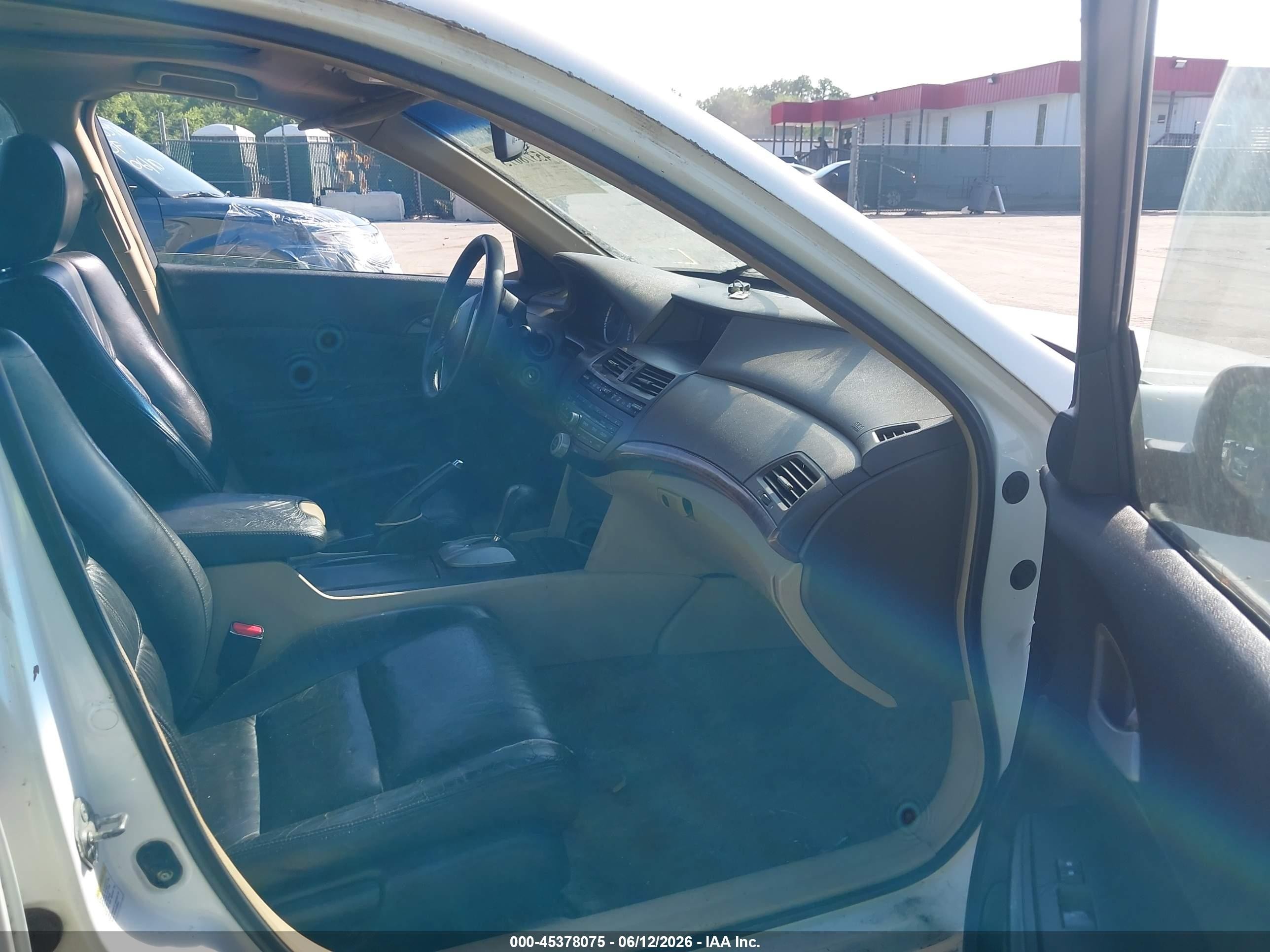 2008 Honda Accord 2.4 Ex-l White vin: 1HGCP26858A145172