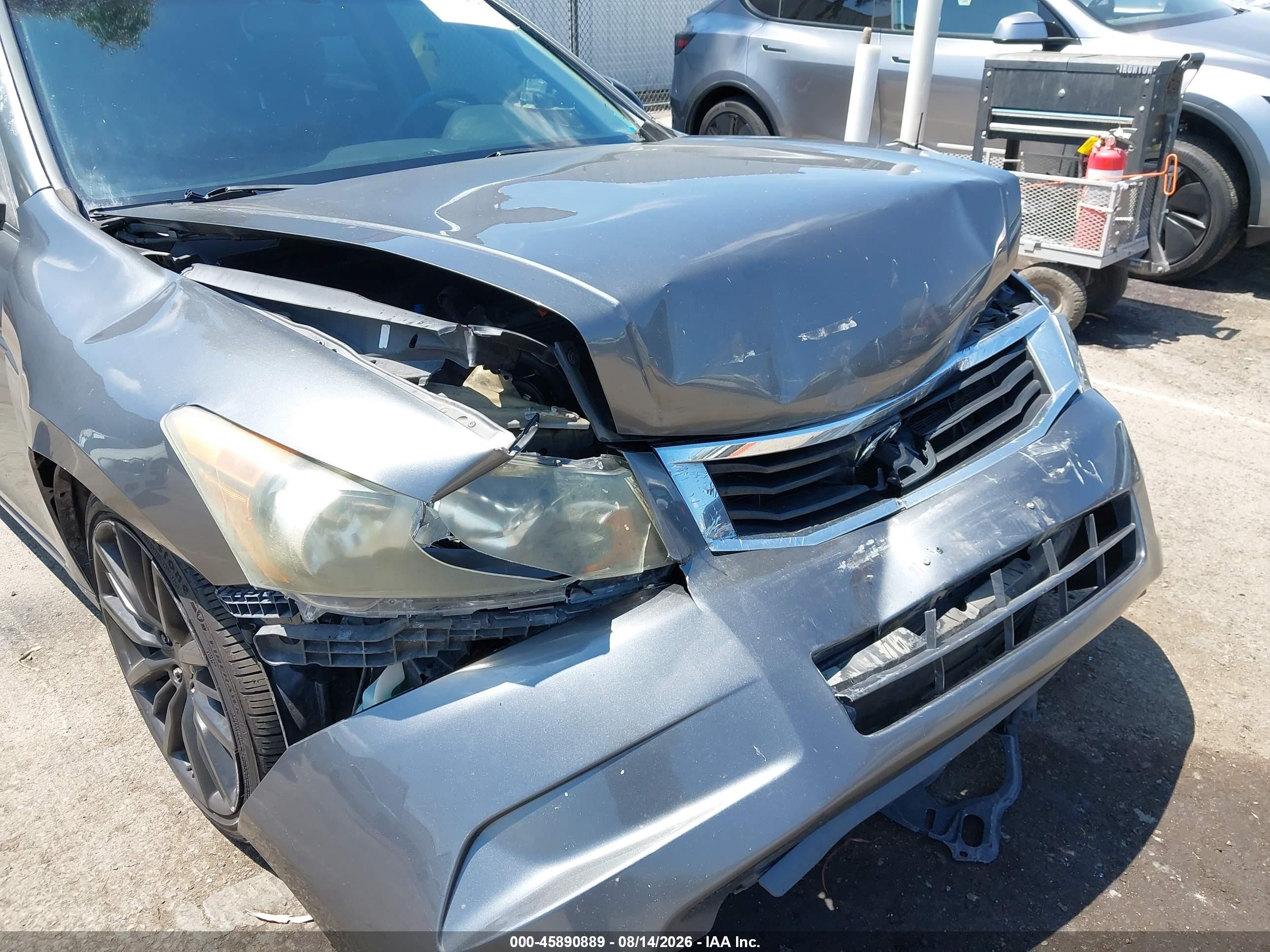 2008 Honda Accord 2.4 Ex-l Gray vin: 1HGCP26858A155202