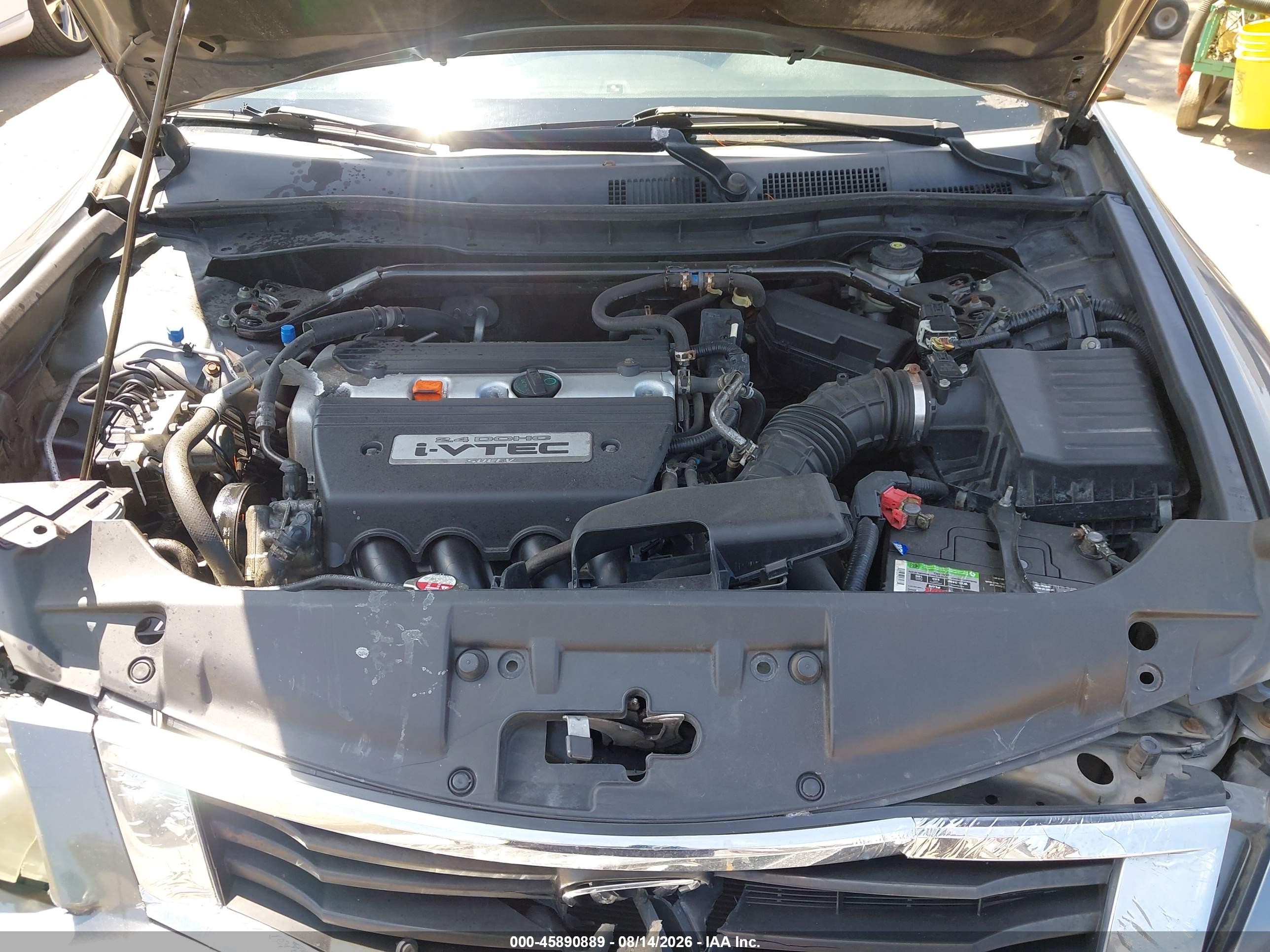 2008 Honda Accord 2.4 Ex-l Gray vin: 1HGCP26858A155202