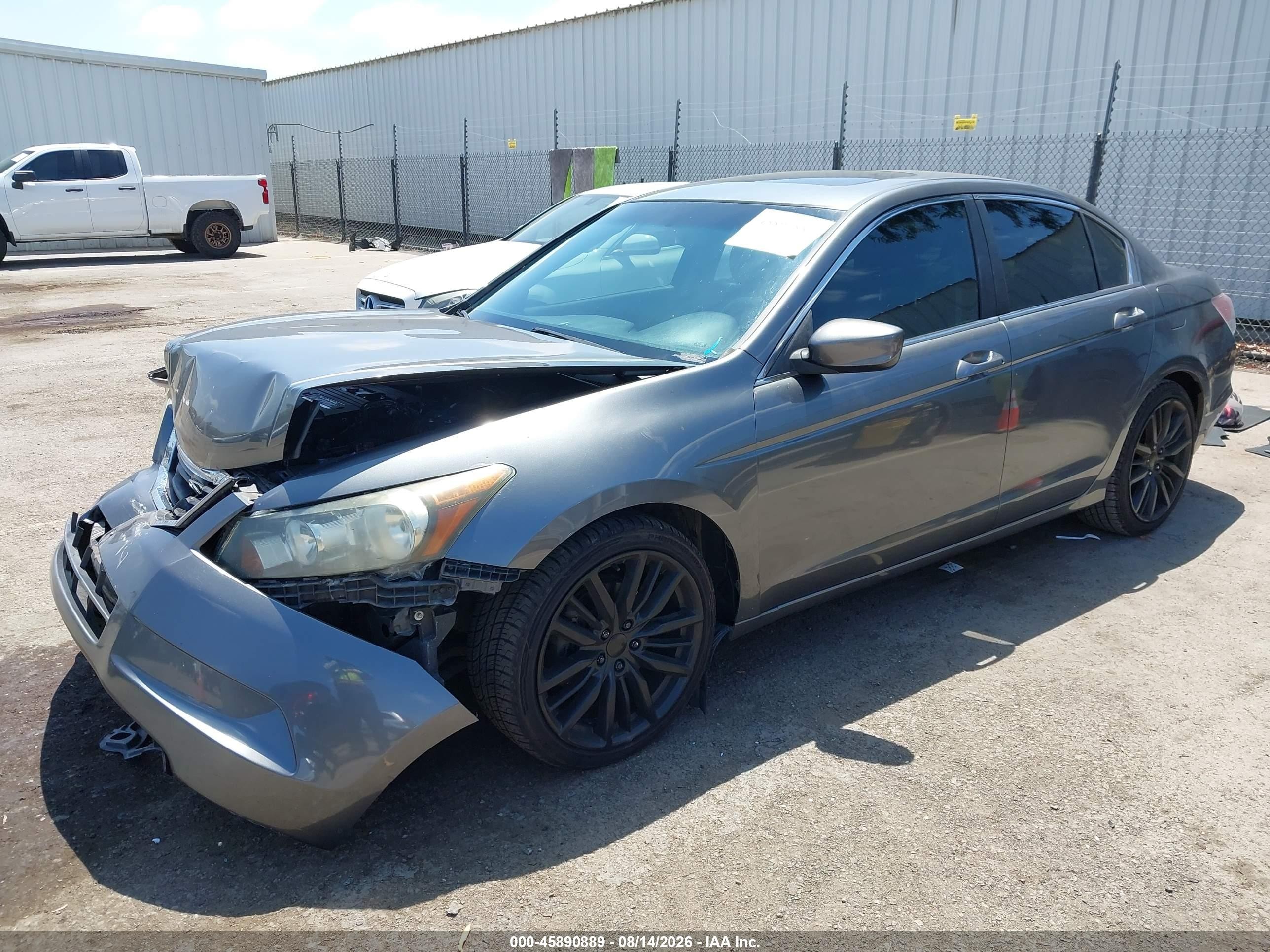 2008 Honda Accord 2.4 Ex-l Gray vin: 1HGCP26858A155202