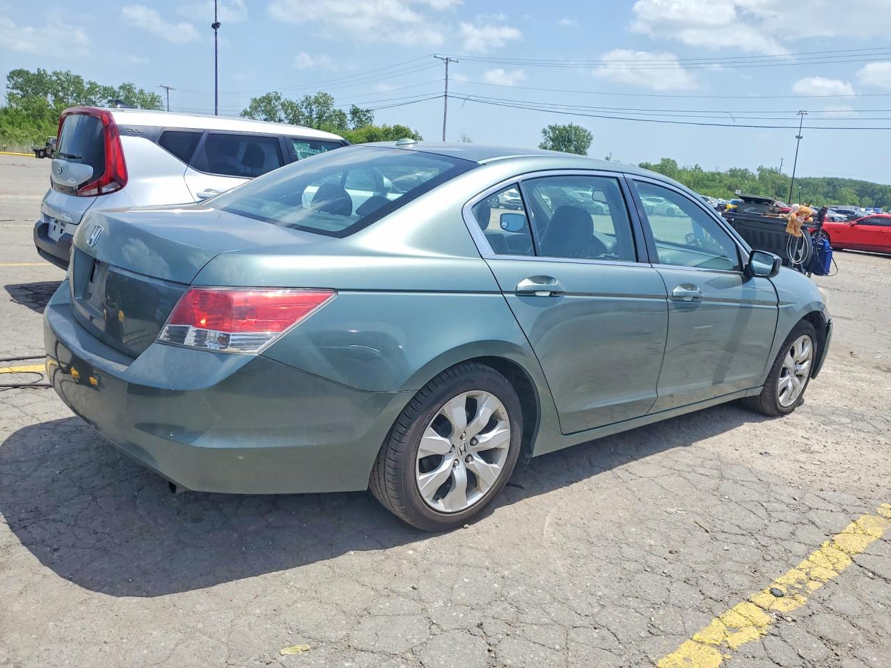 2009 Honda Accord Exl Зеленый vin: 1HGCP26859A007018