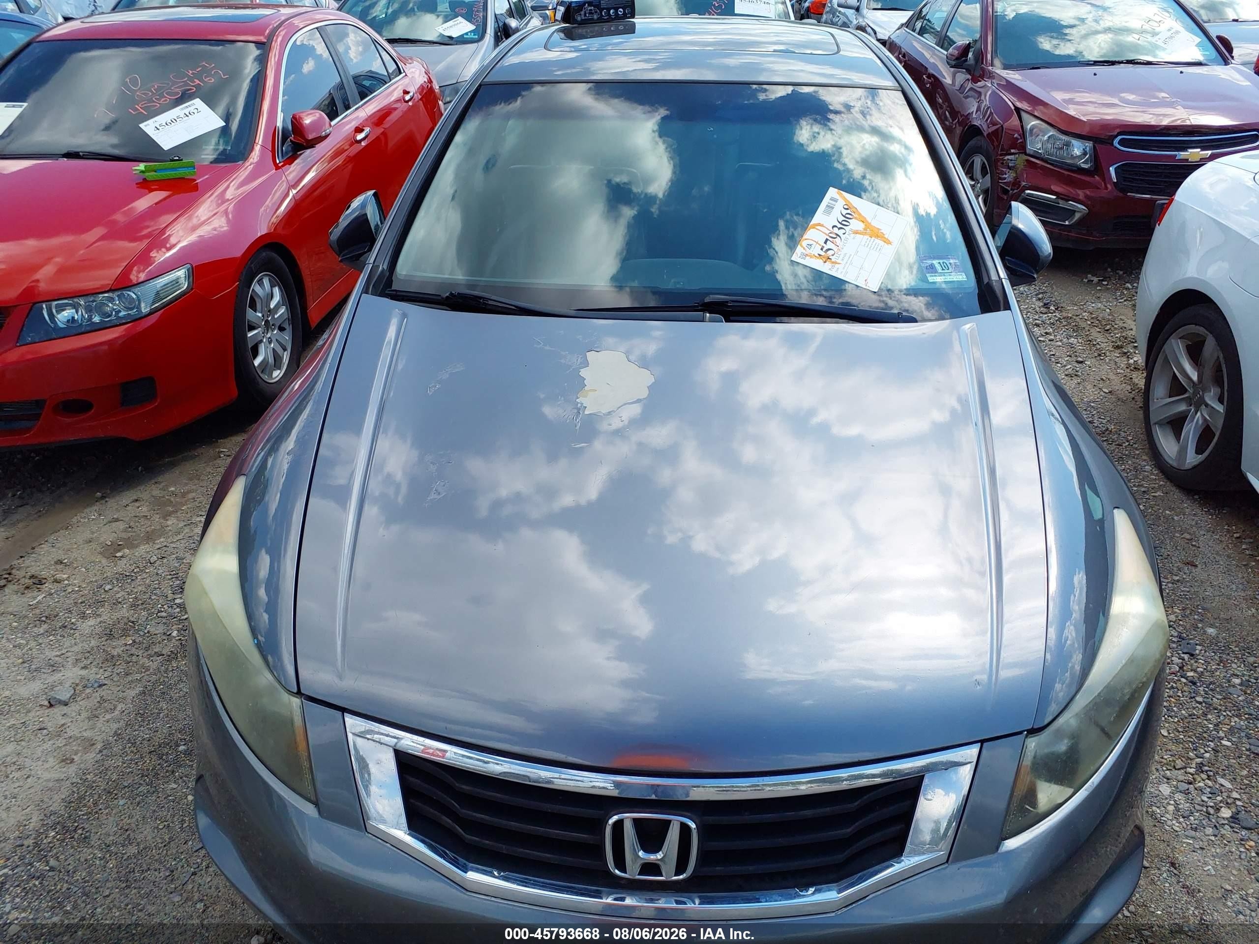 2009 Honda Accord 2.4 Ex-l Gray vin: 1HGCP26859A048426