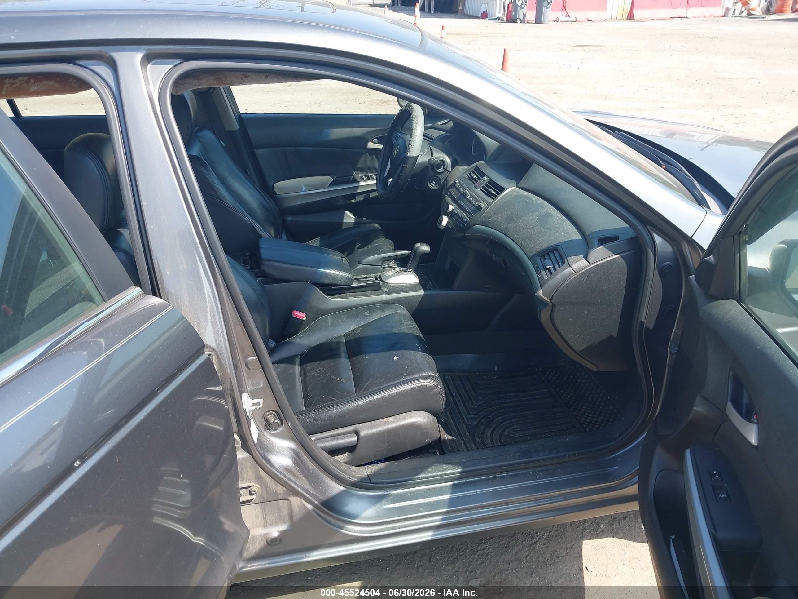 2009 Honda Accord 2.4 Ex-l Gray vin: 1HGCP26859A051620