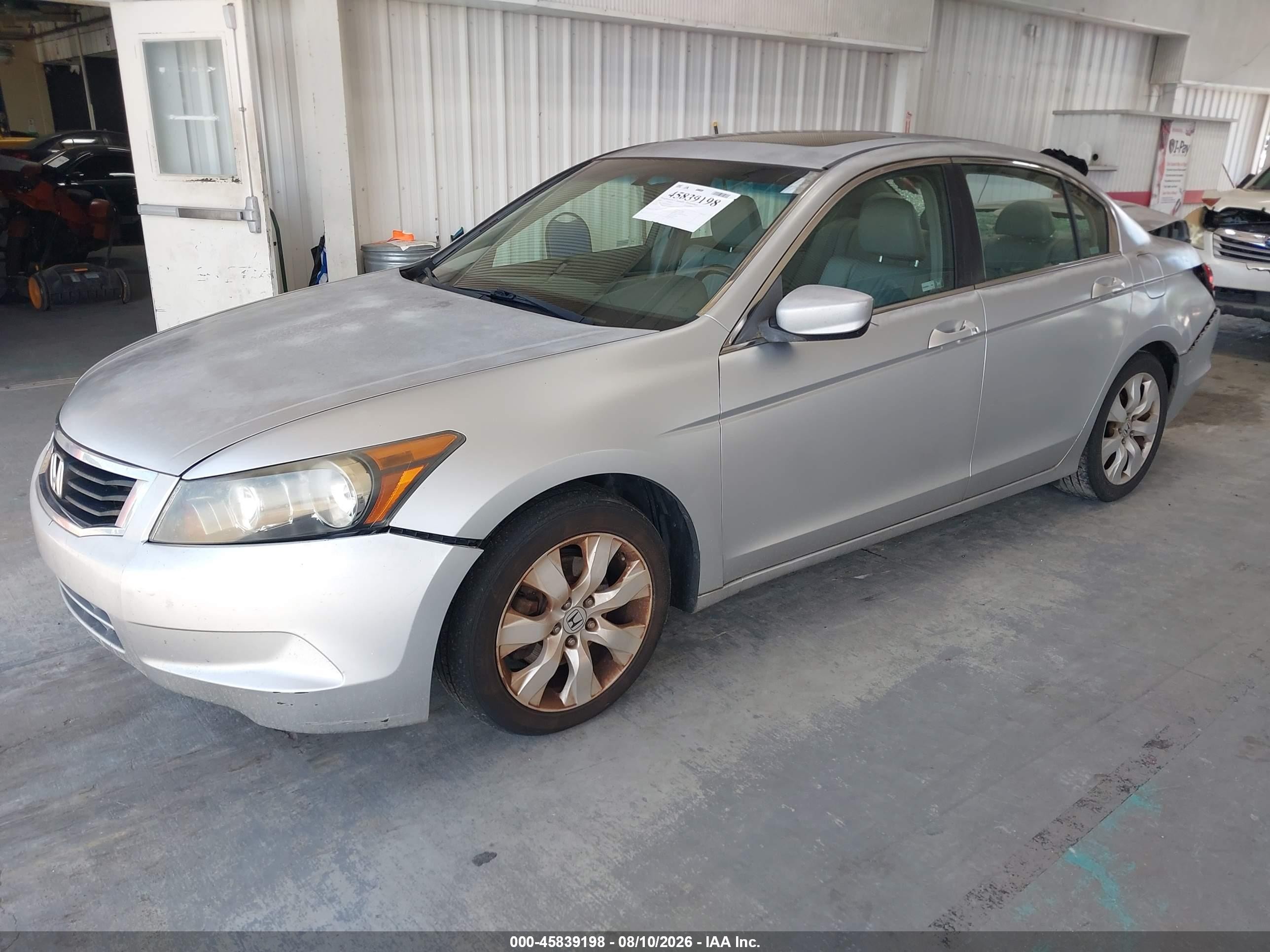 2009 Honda Accord 2.4 Ex-l Серебряный vin: 1HGCP26859A089963