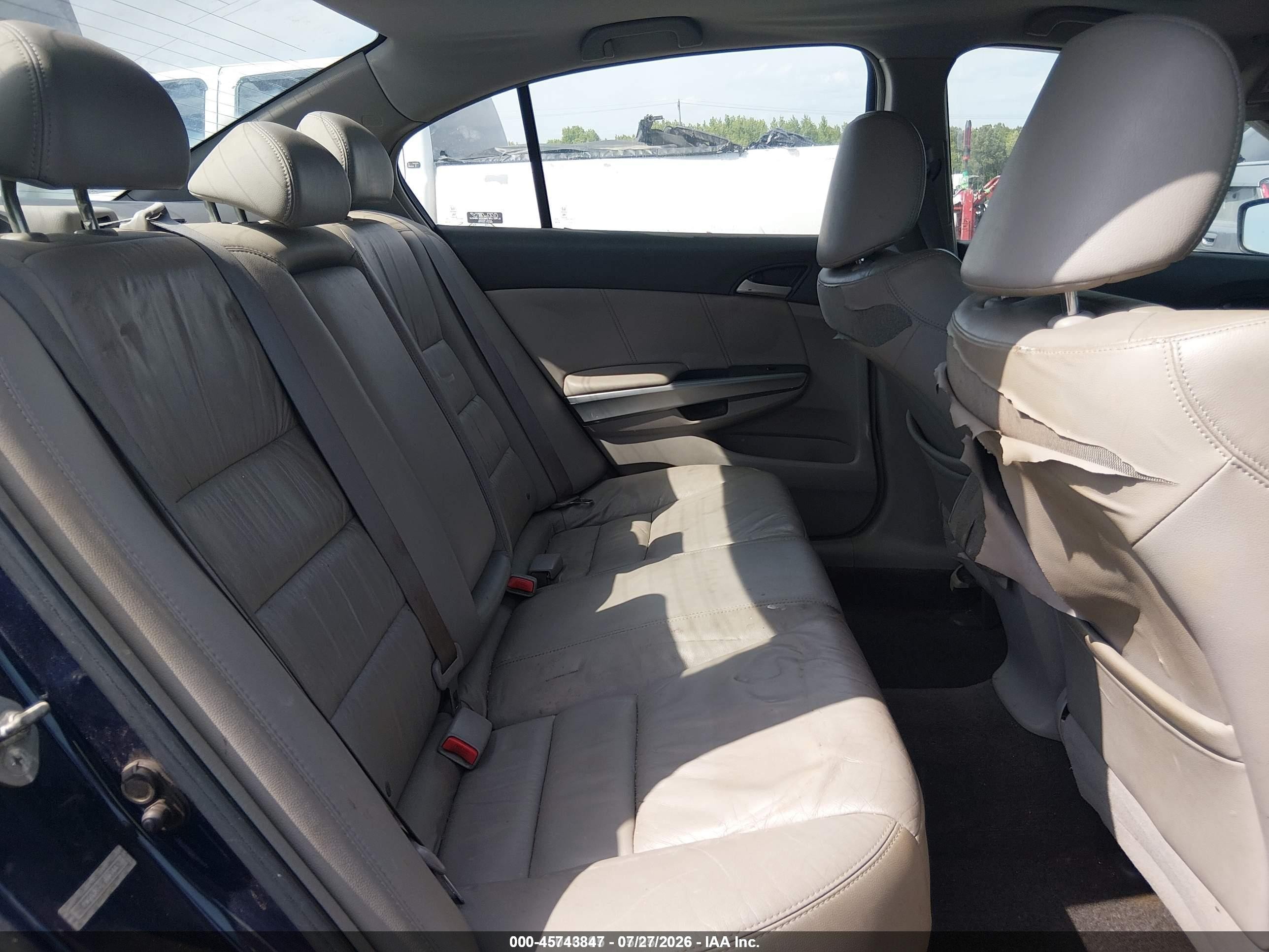 2009 Honda Accord 2.4 Ex-l Blue vin: 1HGCP26859A100332