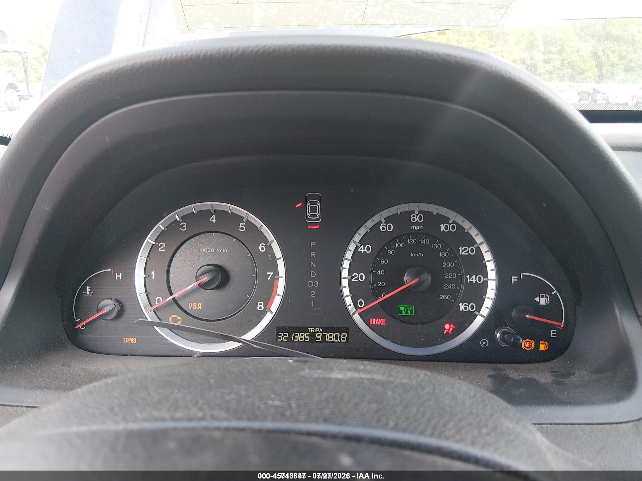 2009 Honda Accord 2.4 Ex-l Blue vin: 1HGCP26859A100332